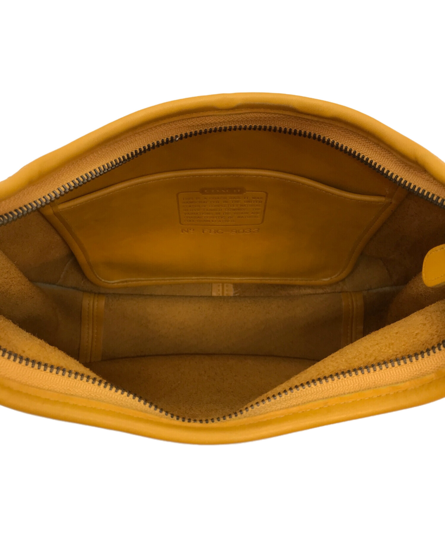 中古・古着通販】COACH (コーチ) ワンショルダーバッグ イエロー 