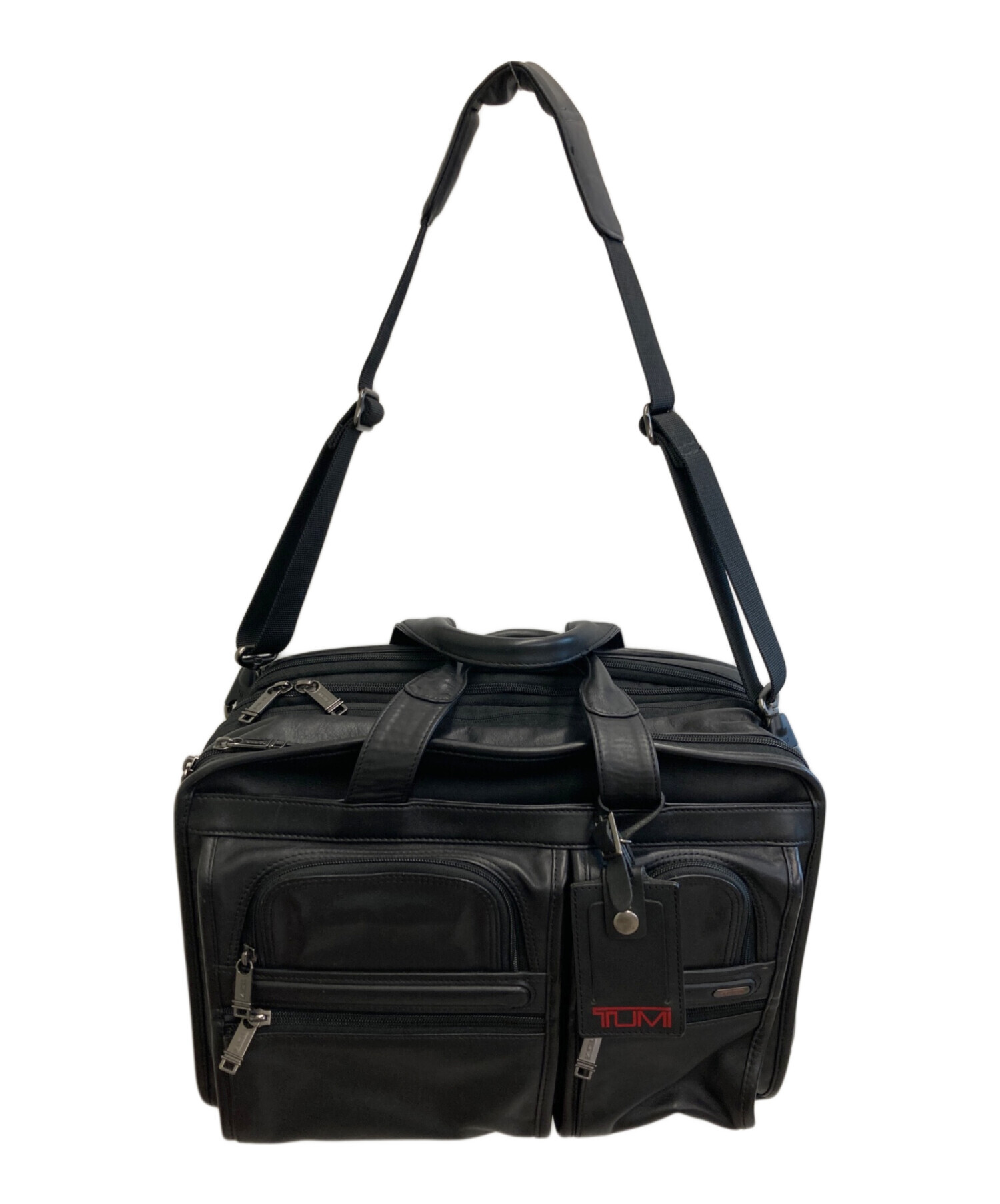 中古・古着通販】TUMI (トゥミ) T-Pass レザーブリーフケース ブラック 