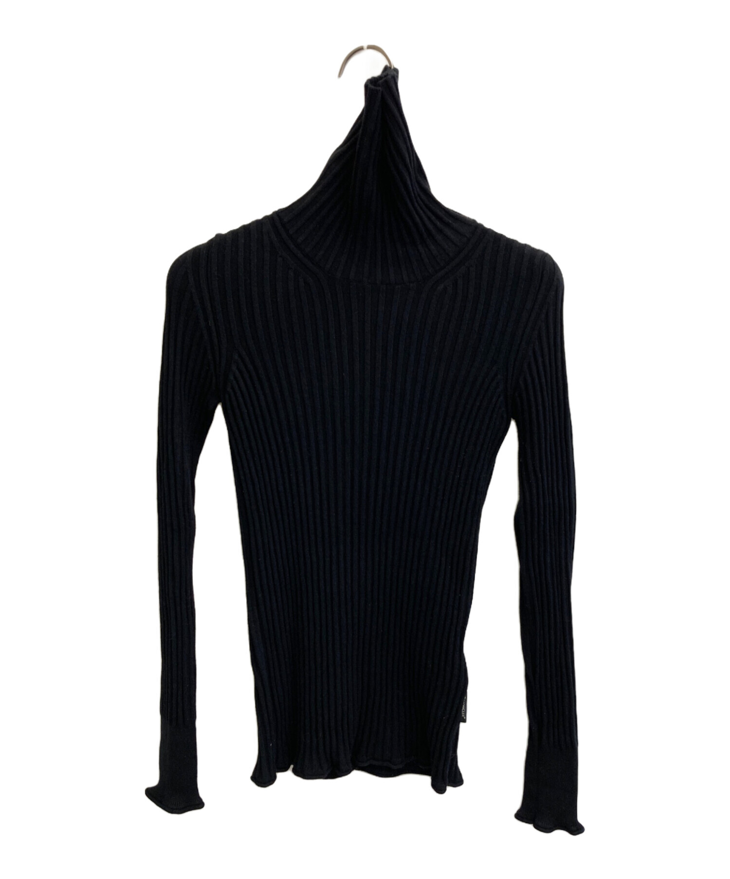 中古・古着通販】MONCLER (モンクレール) リブニット ブラック サイズ 