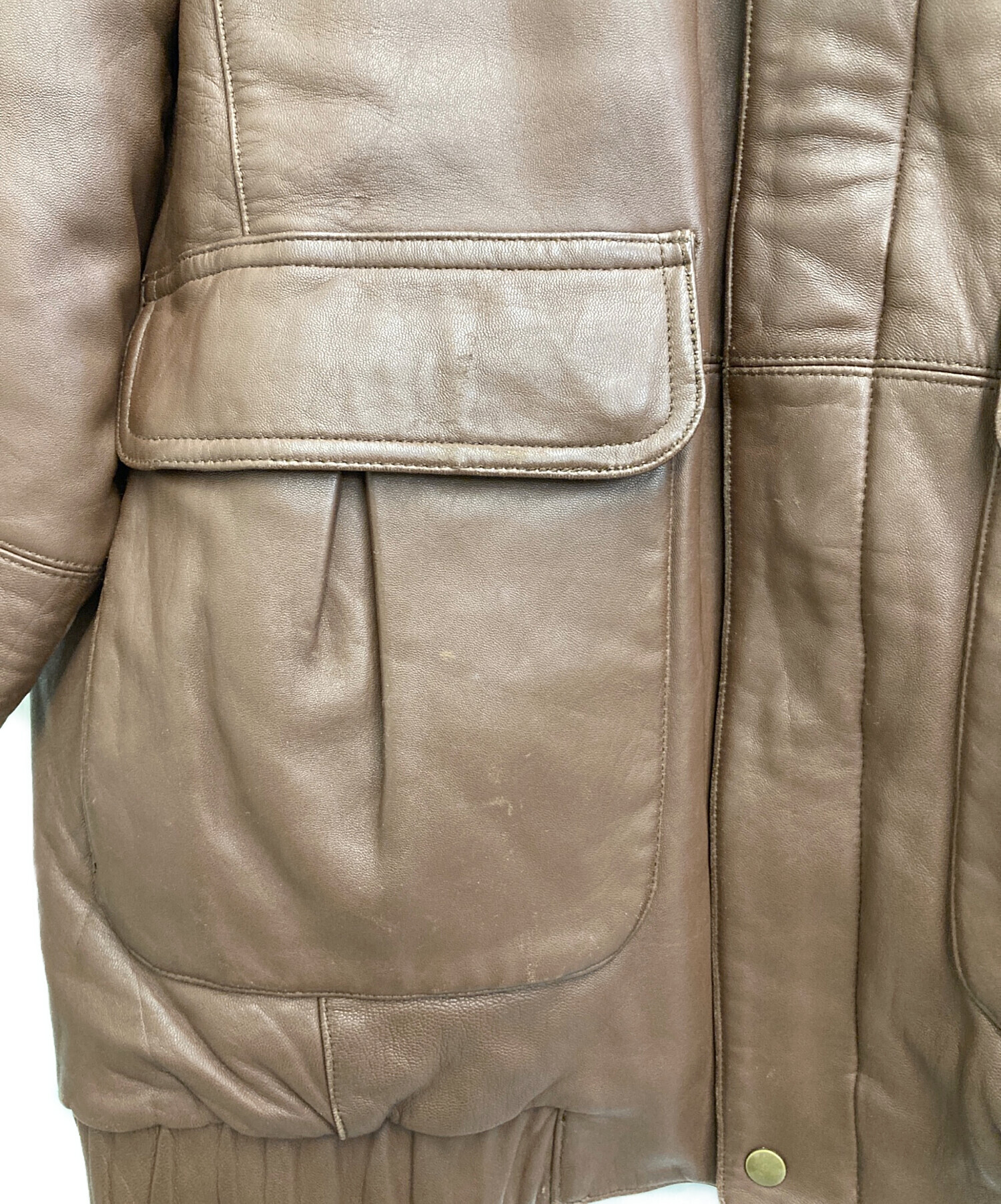 中古・古着通販】Eddie Bauer (エディーバウアー) レザーダウン