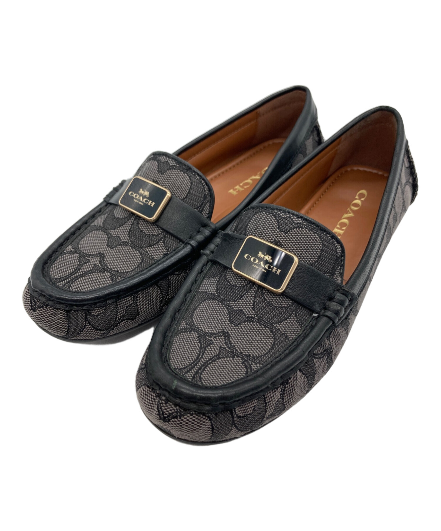 中古・古着通販】COACH (コーチ) モナ ドライバー シューズ ブラック