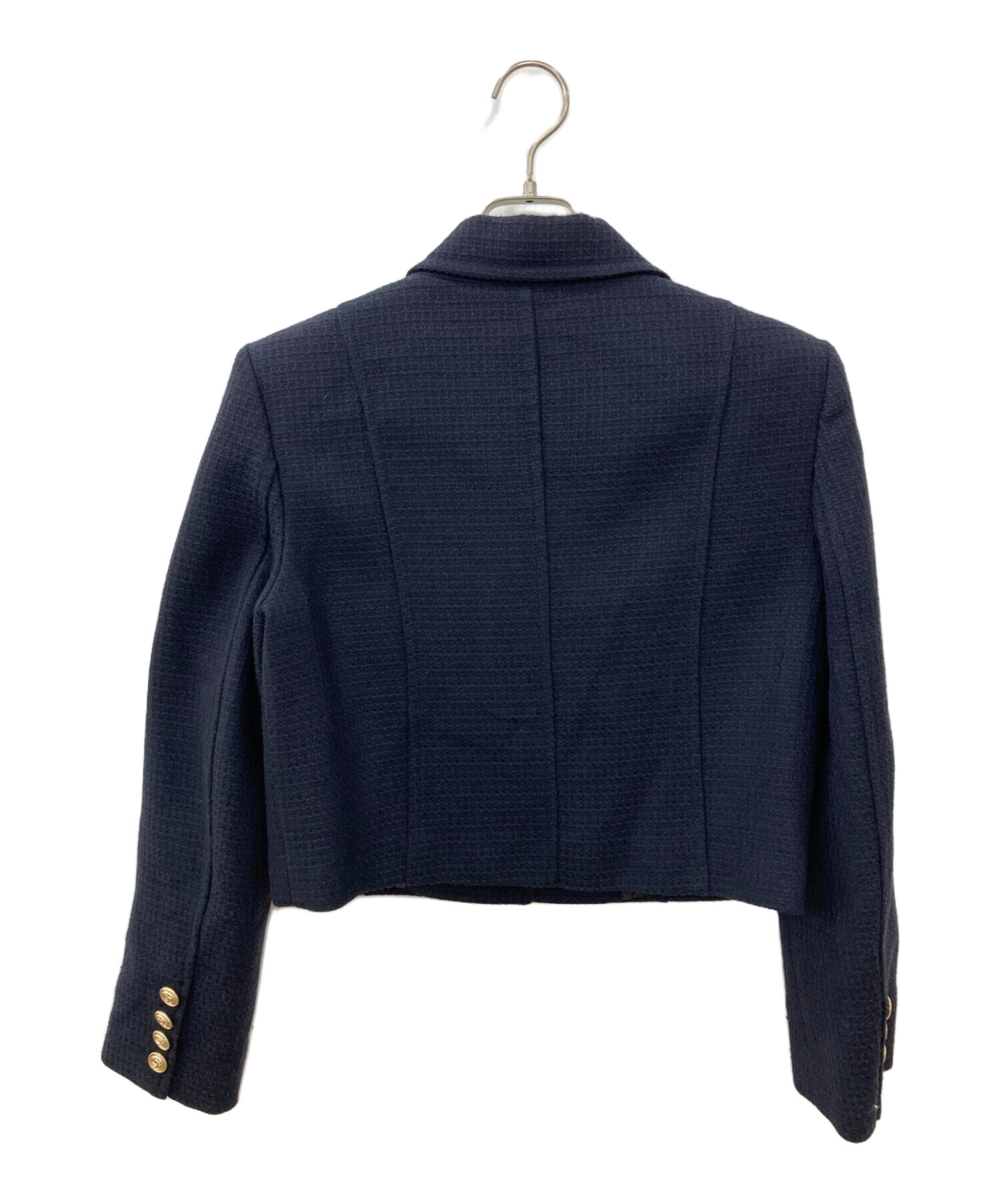 美品♡ルネ 36 ツイードジャケット ブルーネイビー系 美品♡ルネ 36