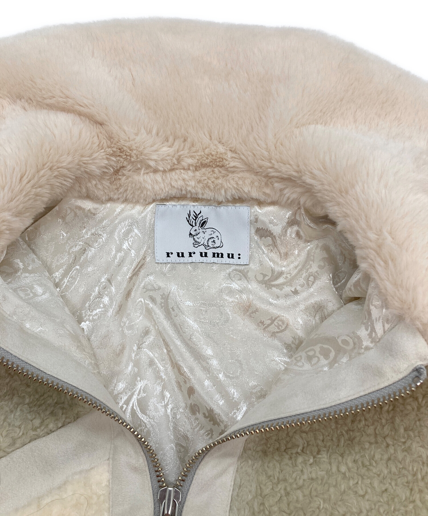 中古・古着通販】rurumu: (ルルムウ) color block boa pile jacket 