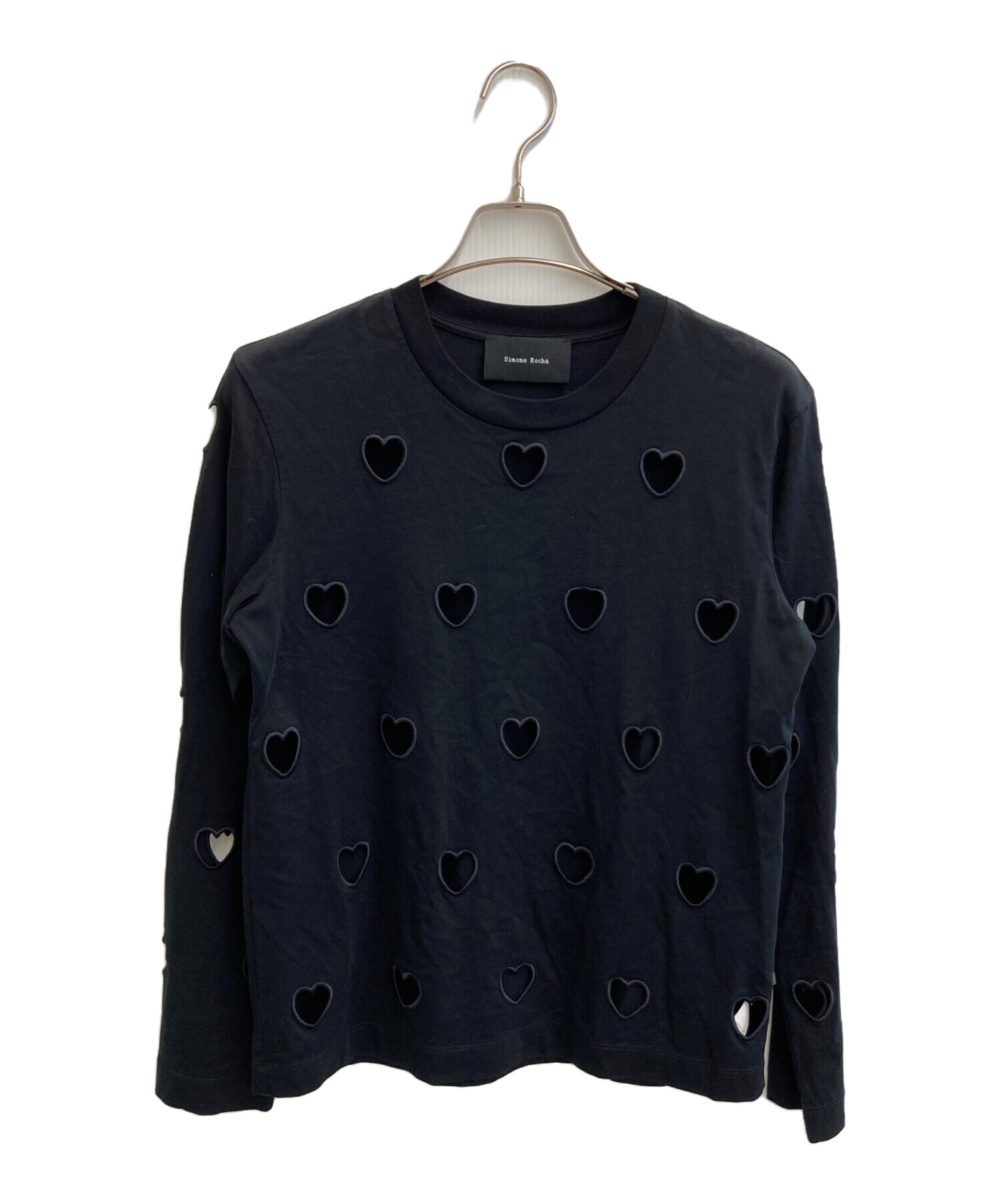 simone rocha ハート カットソー 黒 中古・古着通販】Simone Rocha (シモーネ ロシャ) ハートカットソー