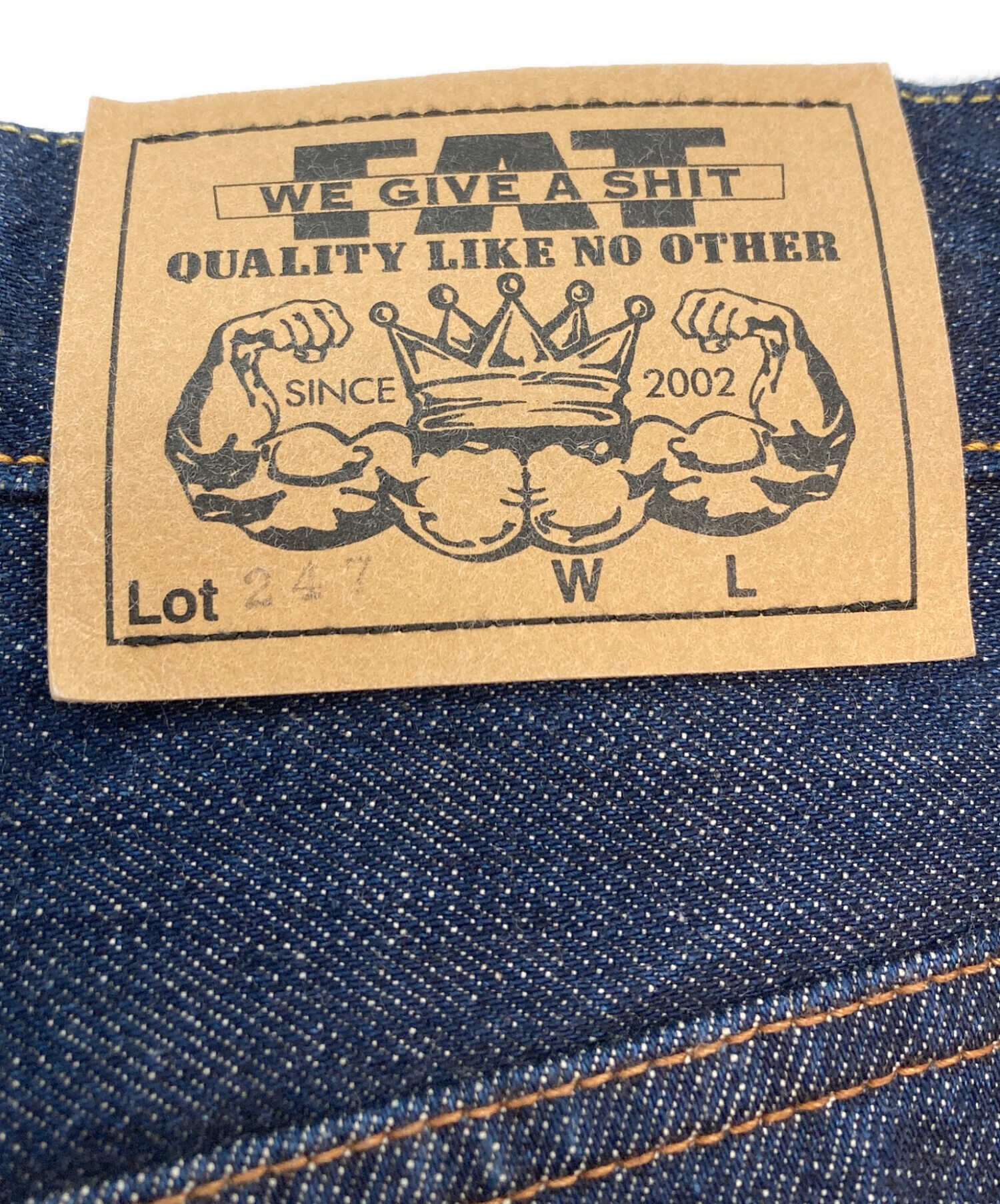 中古・古着通販】FAT (エフエーティー) 247 デニムパンツ インディゴ