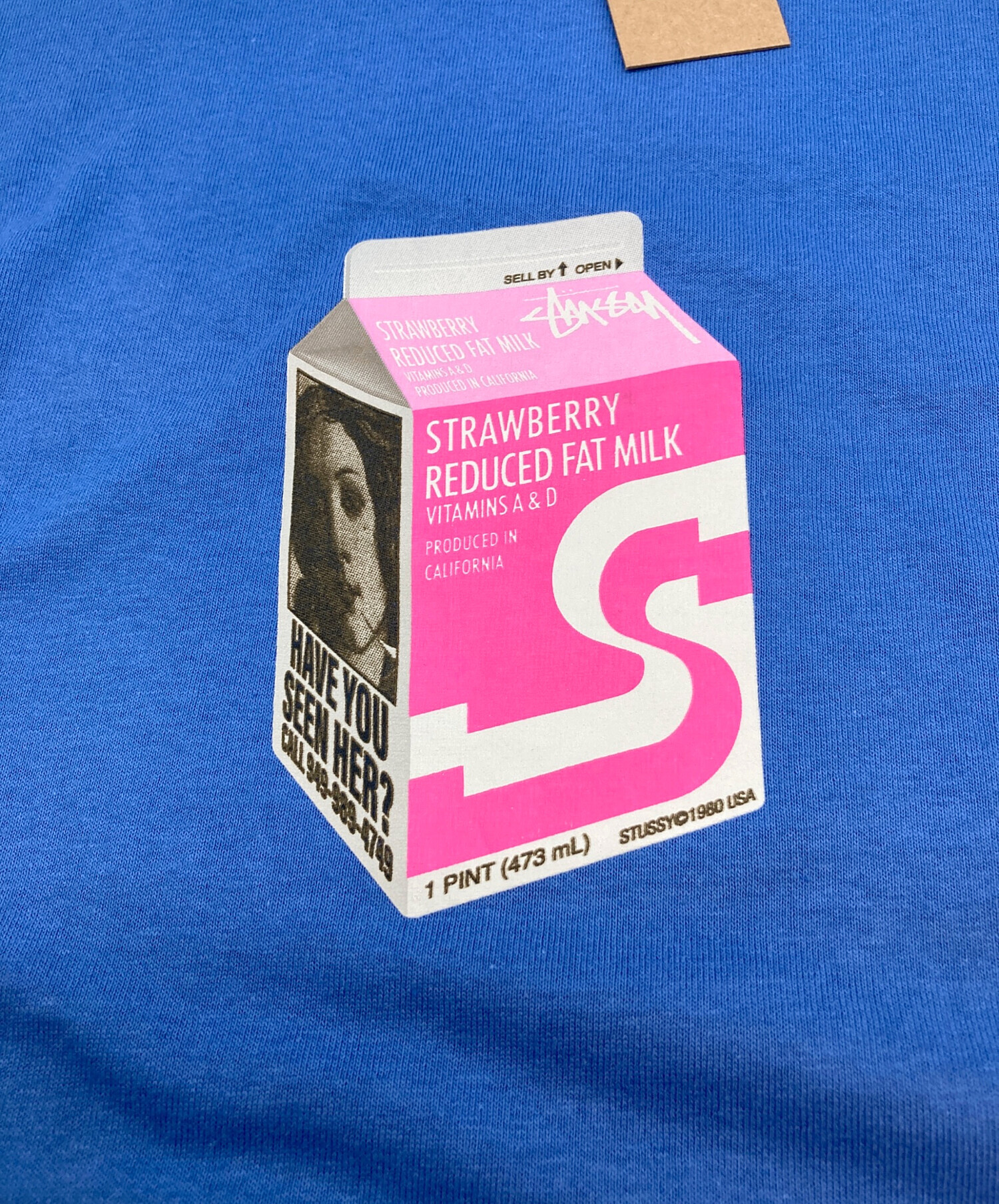 中古・古着通販】stussy (ステューシー) Milk Tee ブルー サイズ:L 未 
