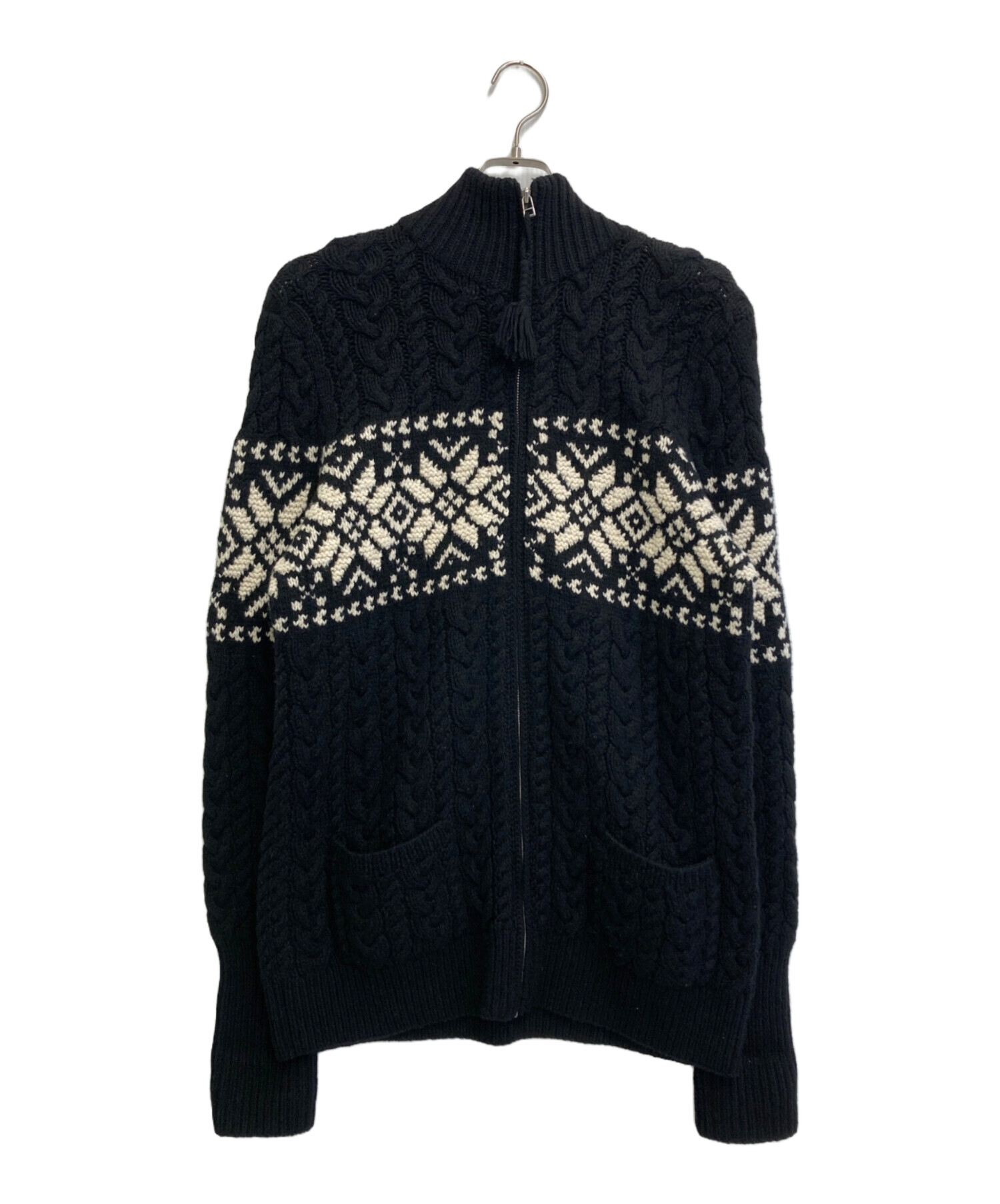中古・古着通販】RALPH LAUREN (ラルフローレン) ジップアップニット 