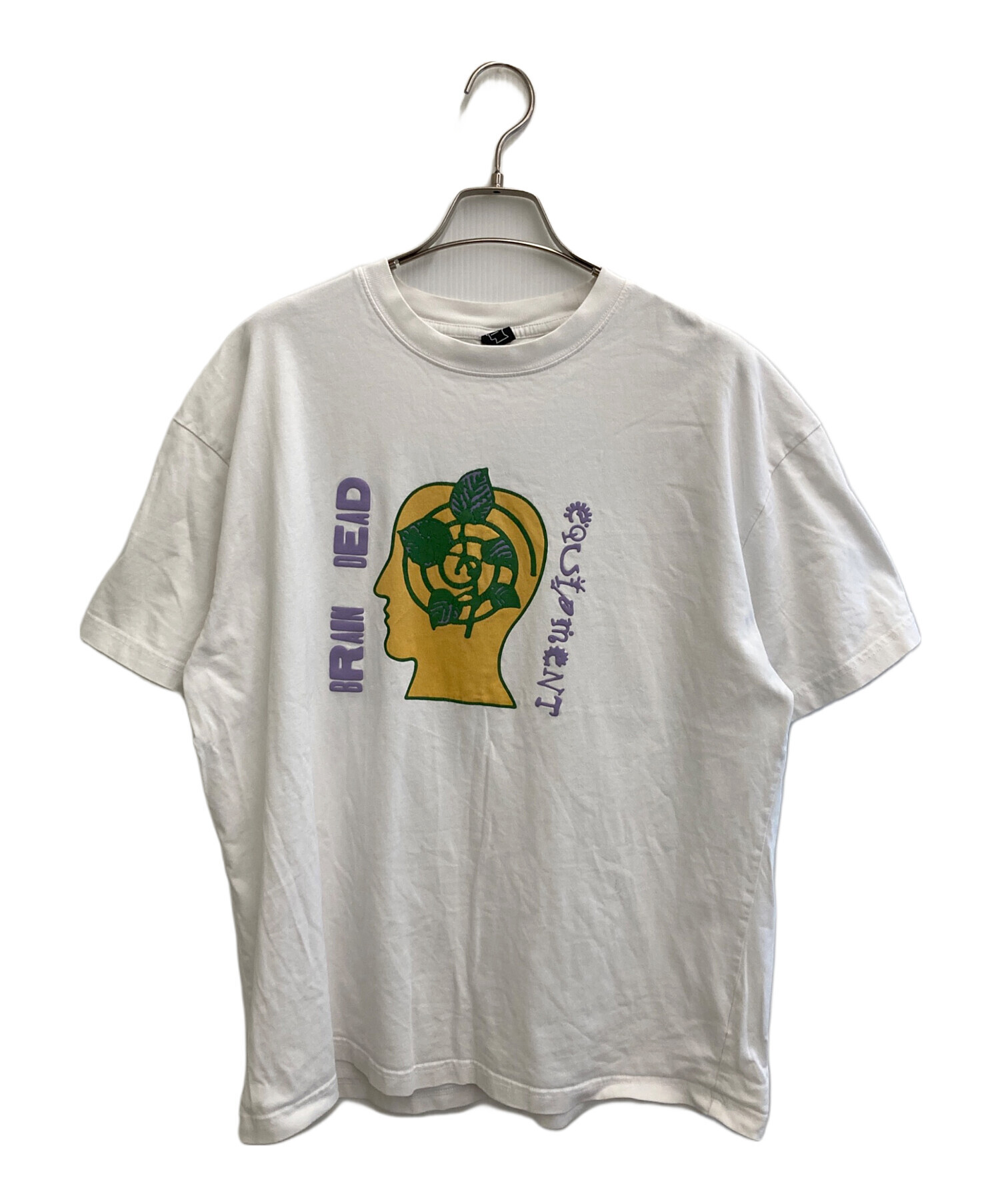 中古・古着通販】BRAIN DEAD (ブレインデッド) Tシャツ ホワイト