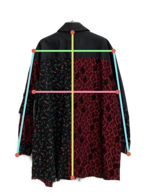 中古・古着通販】rurumu (ルルムウ) patchwork oversized shirt