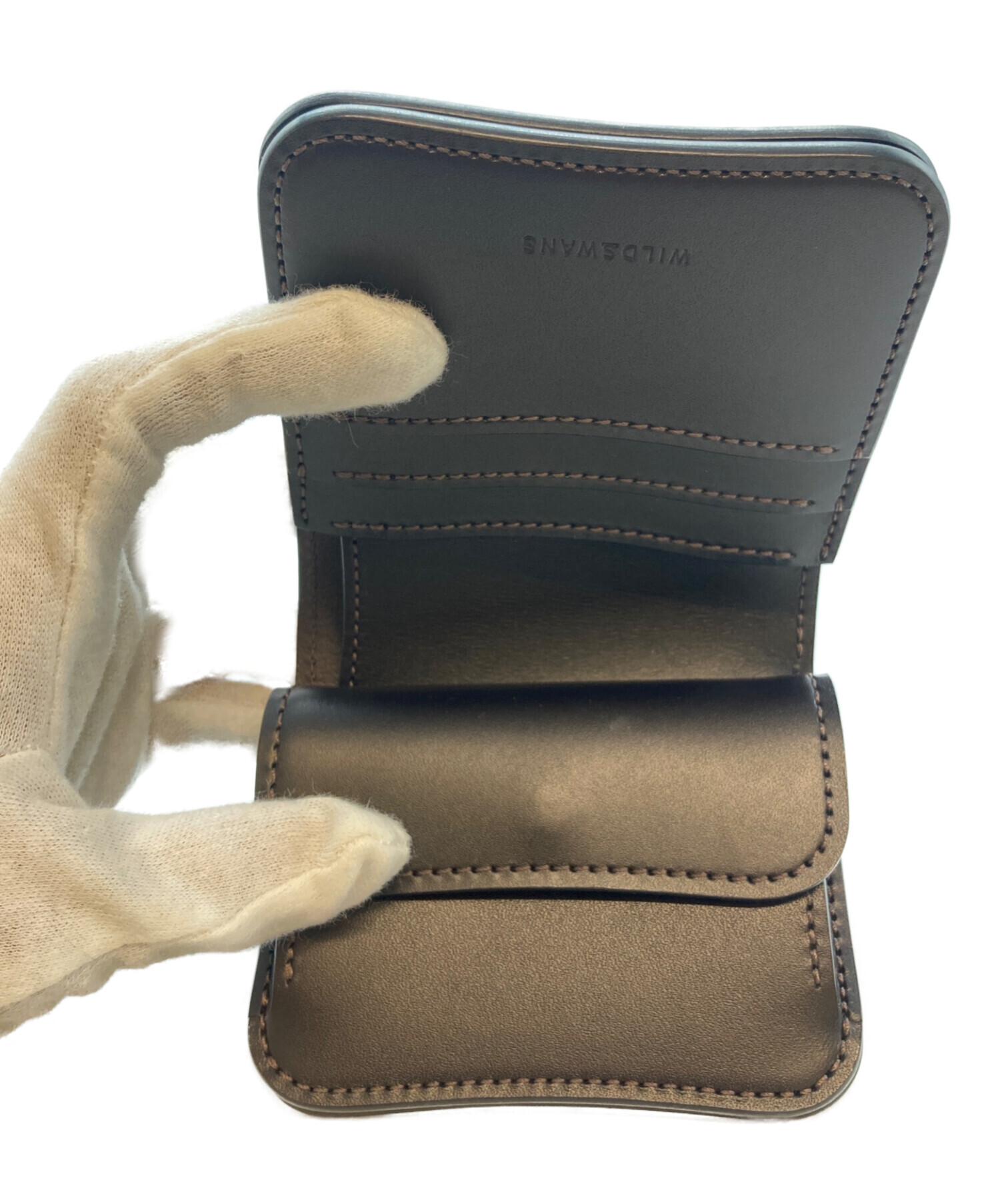 バ*ン様 WILDSWANS 二つ折り財布 中古・古着通販】WILDSWANS (ワイルドスワンズ) 2つ折り財布 DBRW
