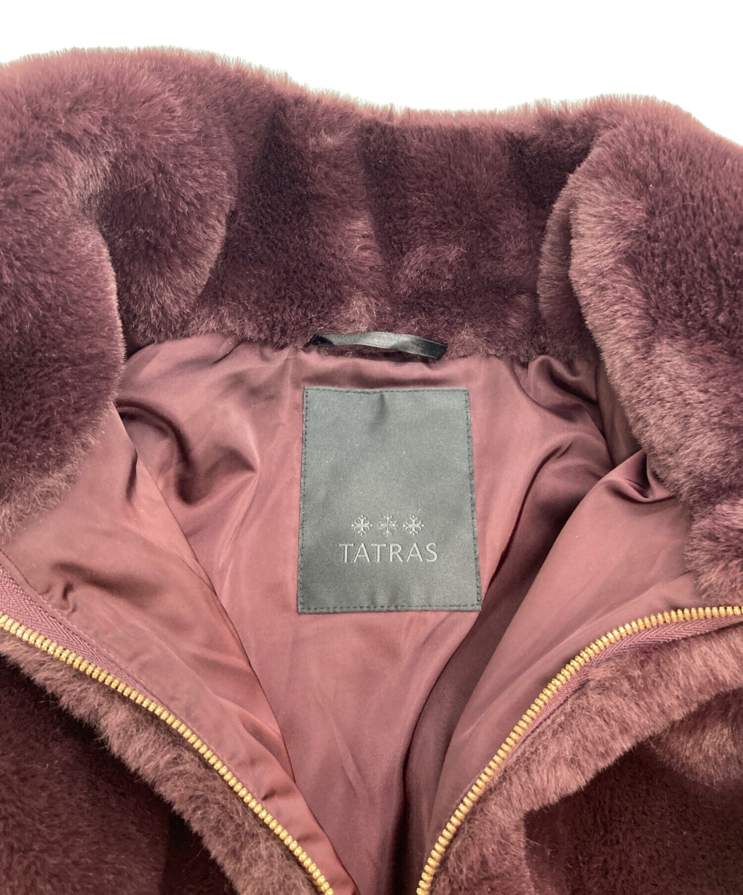 中古・古着通販】TATRAS (タトラス) BARBRA ボアブルゾン パープル 