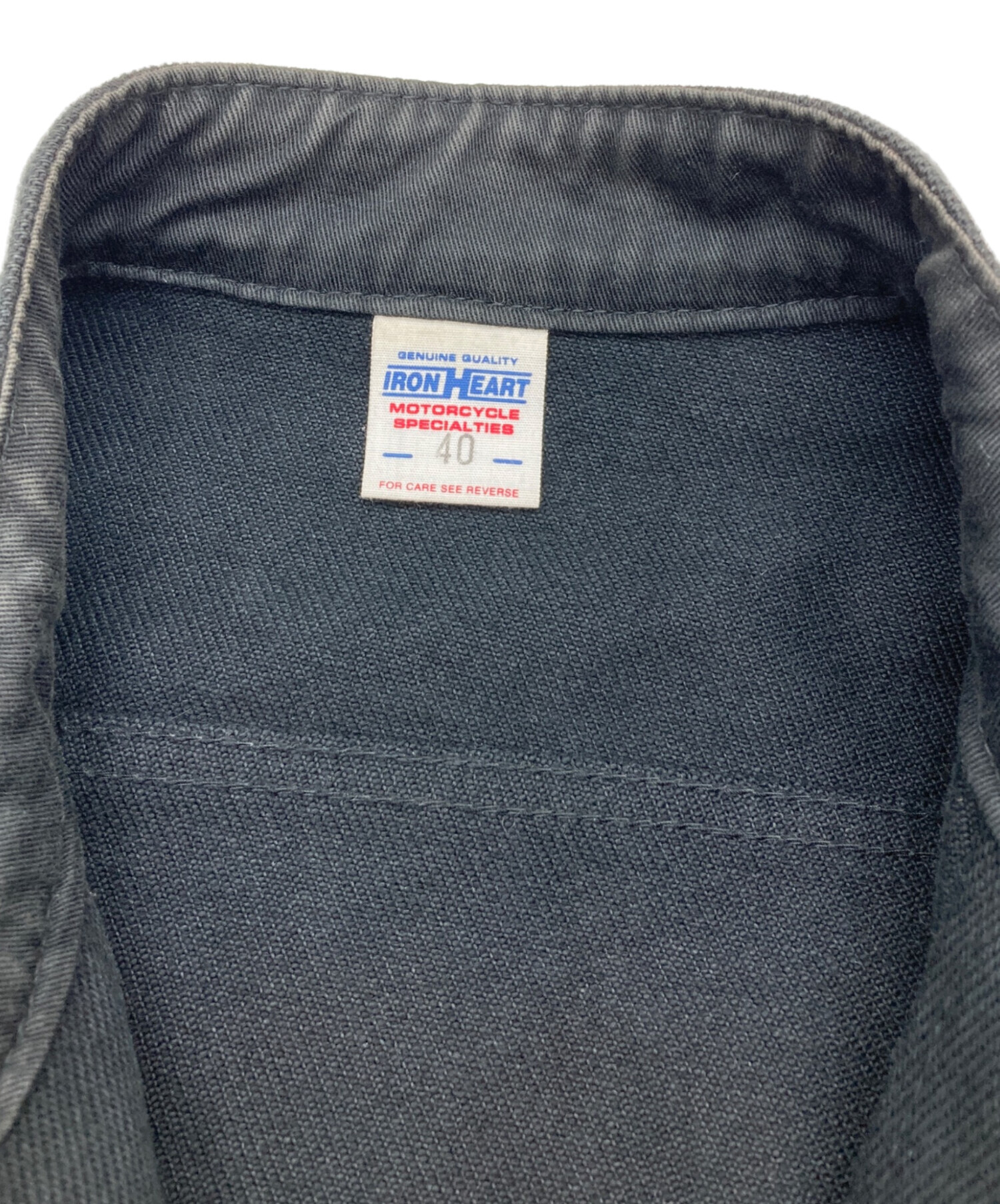 中古・古着通販】IRON HEART (アイアンハート) 21oz 黒鎧シングル