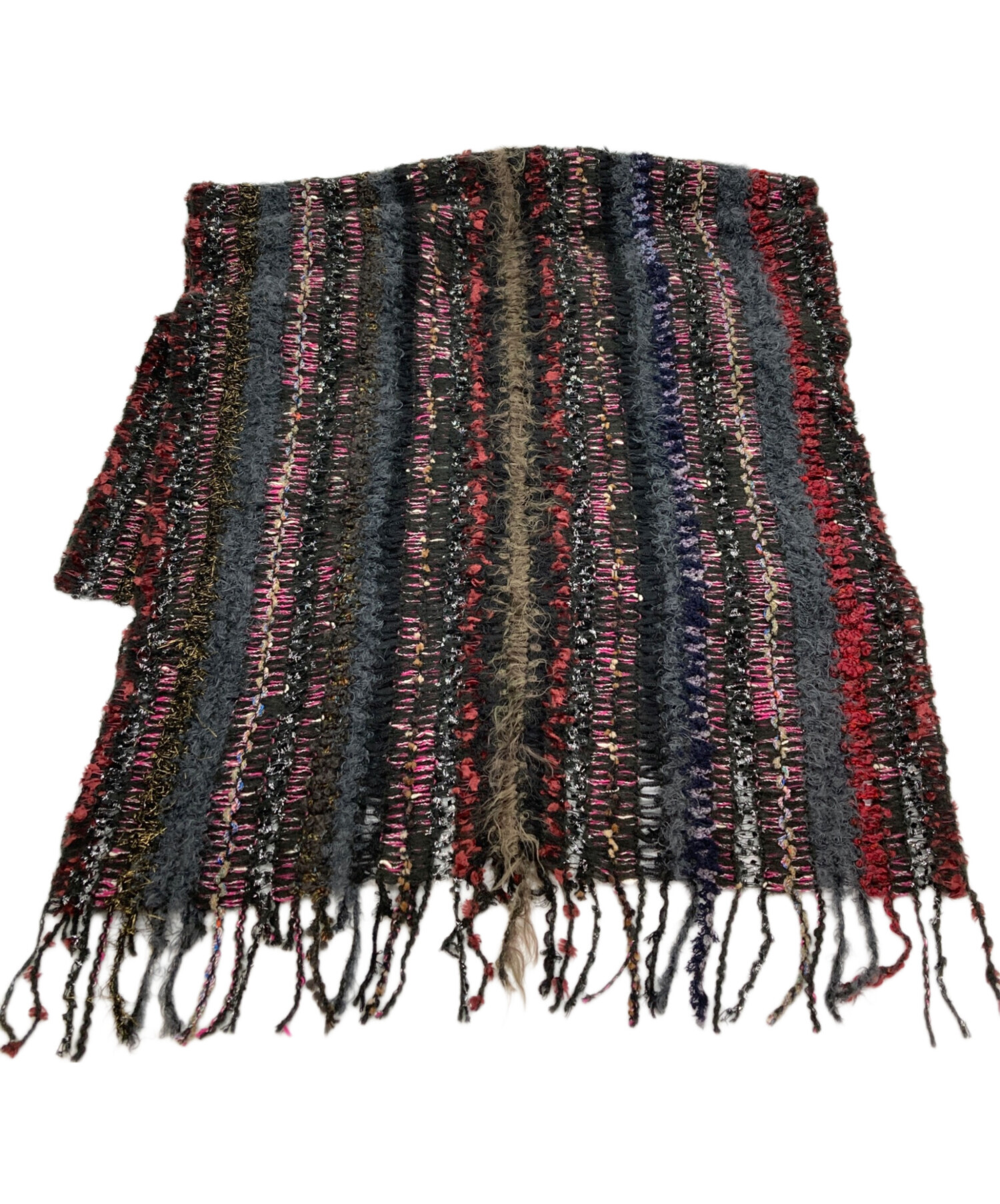 rurumu: マフラー / weave yarn stole ブラック rurumu: マフラー rurumu: マフラー / weave yarn stole ブラック