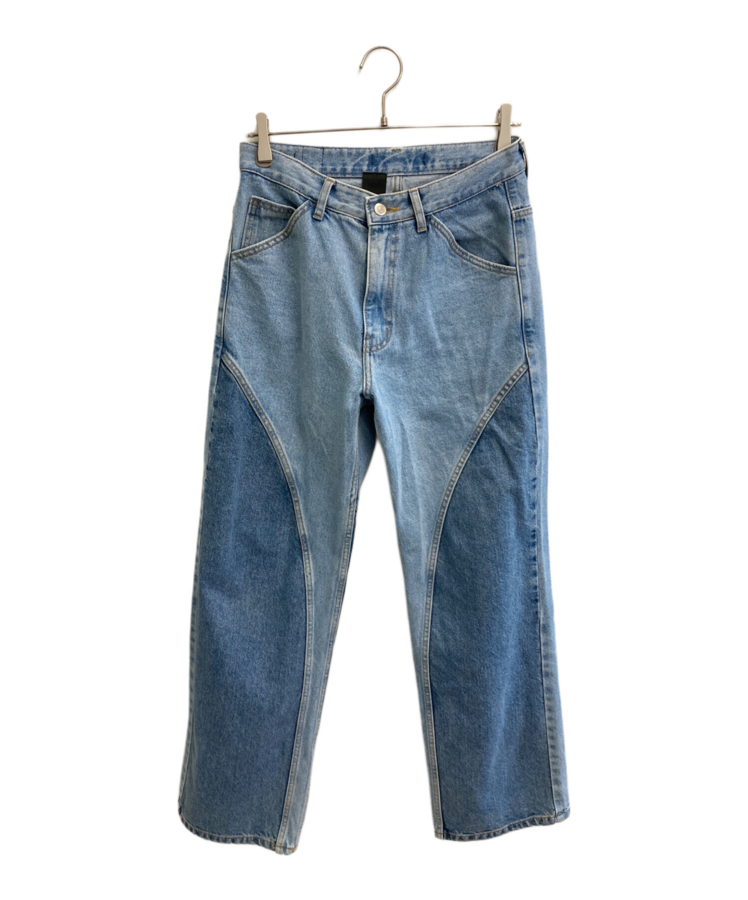中古・古着通販】BAGARCH (バガーチ) SWITCHING DENIM PANTS スカイ