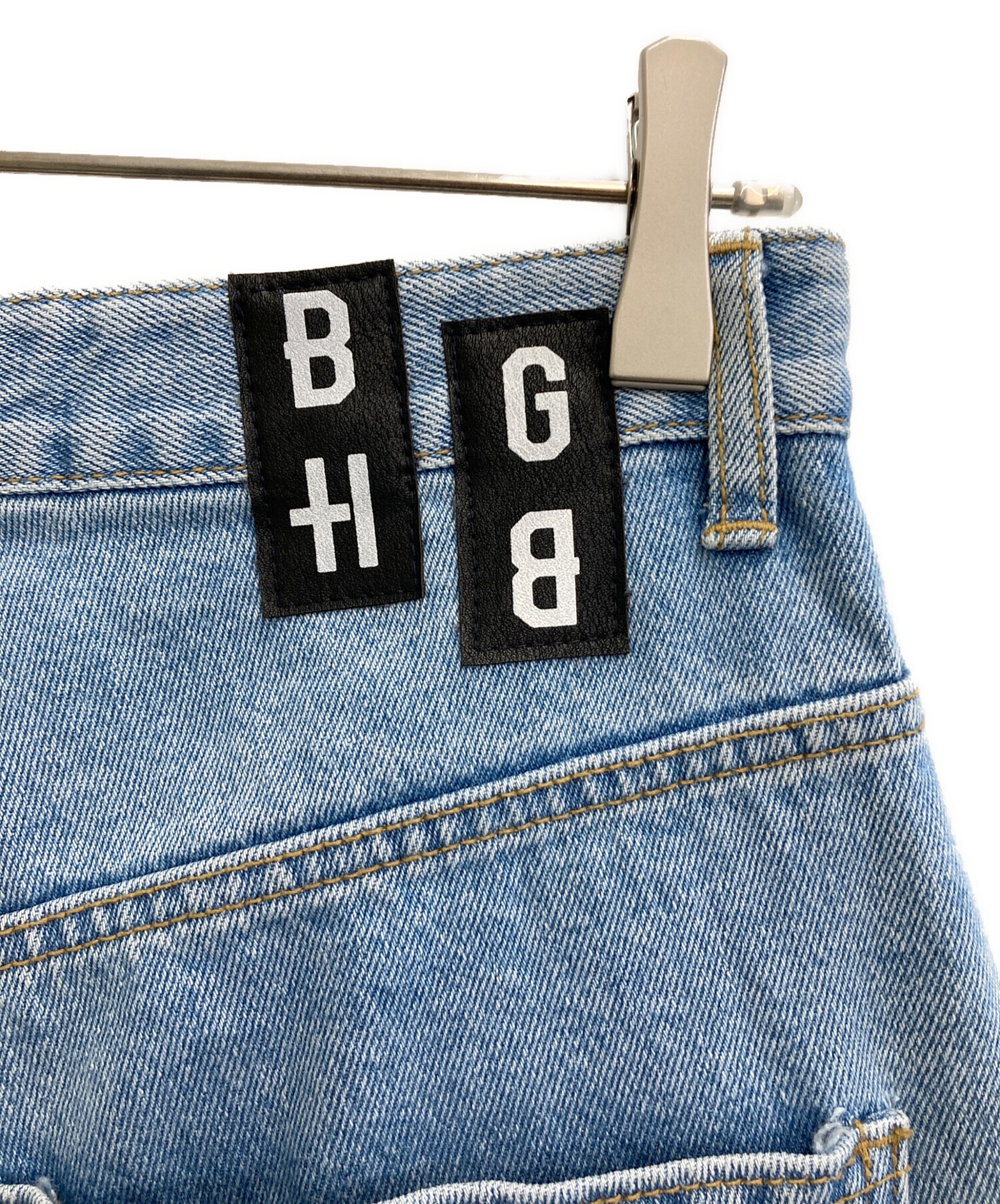 中古・古着通販】BAGARCH (バガーチ) SWITCHING DENIM PANTS スカイ