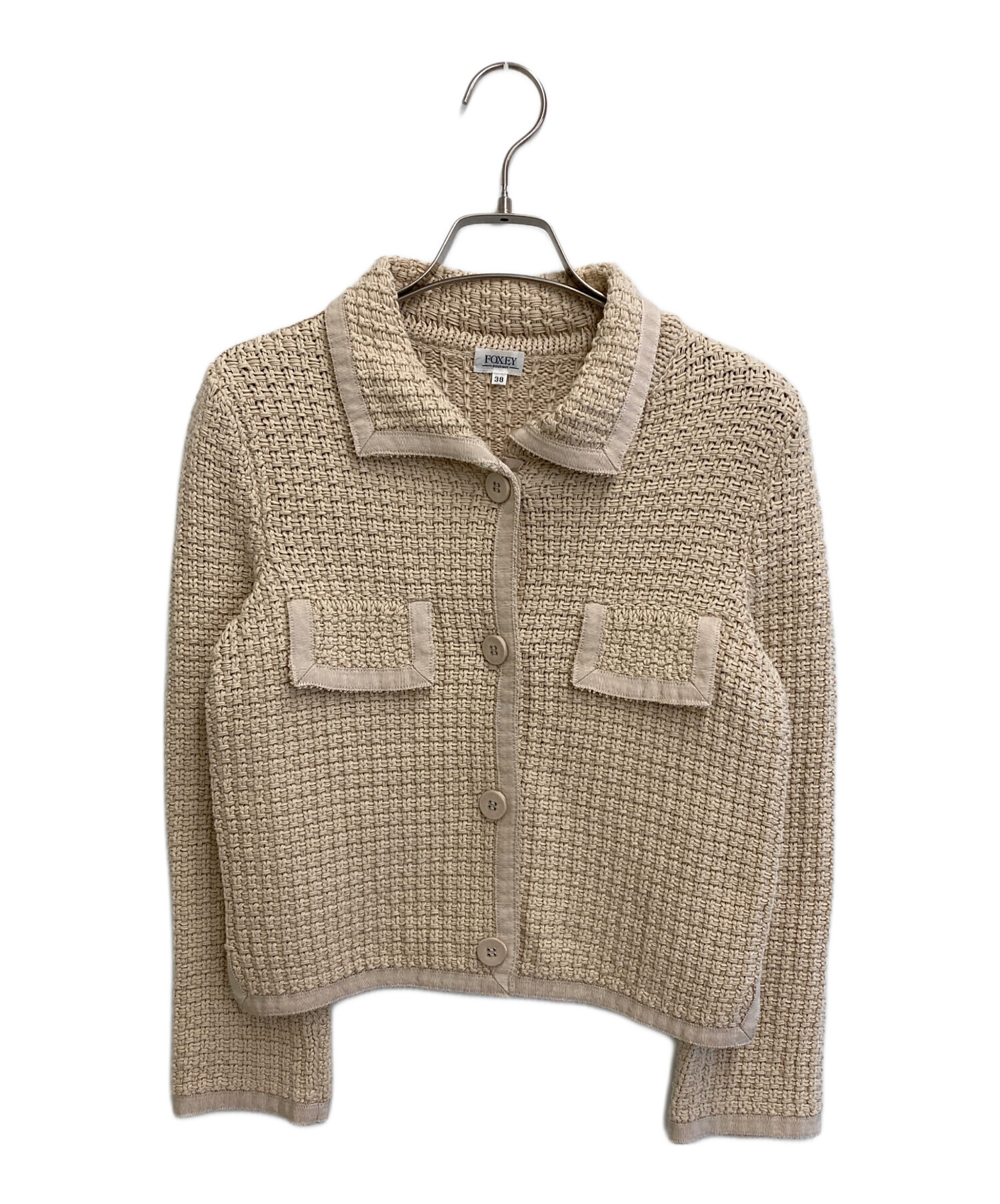 中古・古着通販】FOXEY (フォクシー) コットンジャケット ベージュ 