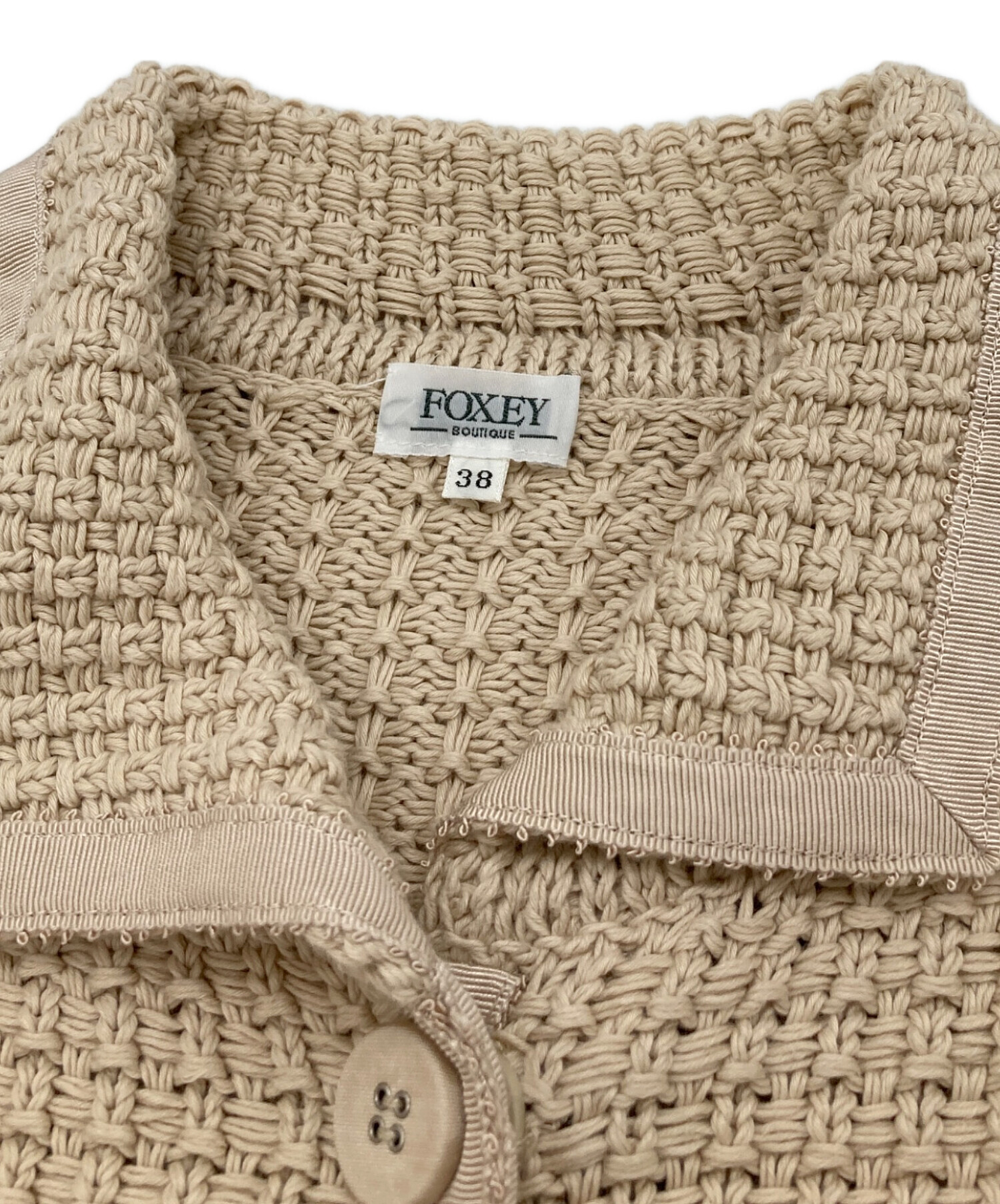 中古・古着通販】FOXEY (フォクシー) コットンジャケット ベージュ 