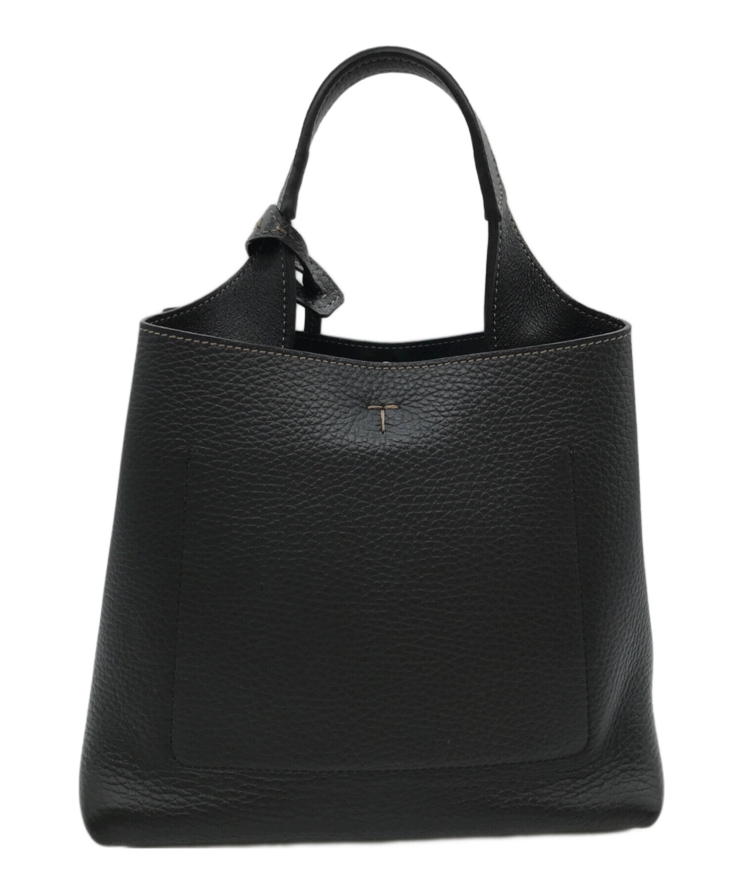 【ほぼ未使用】トッズ Tタイムレス ウール×レザー 2WAY　ハンドバッグ TOD'S（トッズ） TODS ハンドバッグ T TIMELESS Tタイムレス