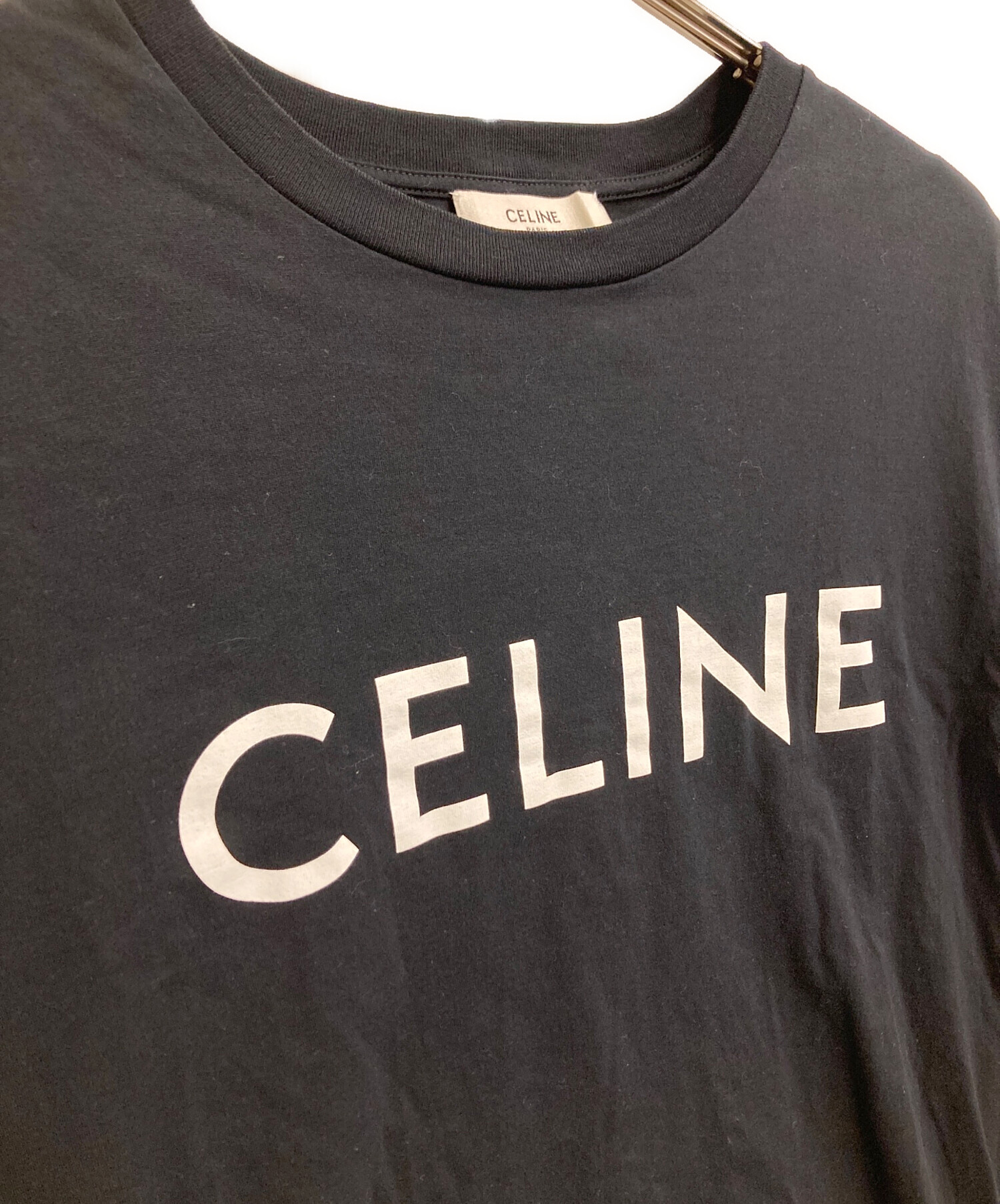 中古・古着通販】CELINE (セリーヌ) ルーズTシャツ ブラック サイズ:S 