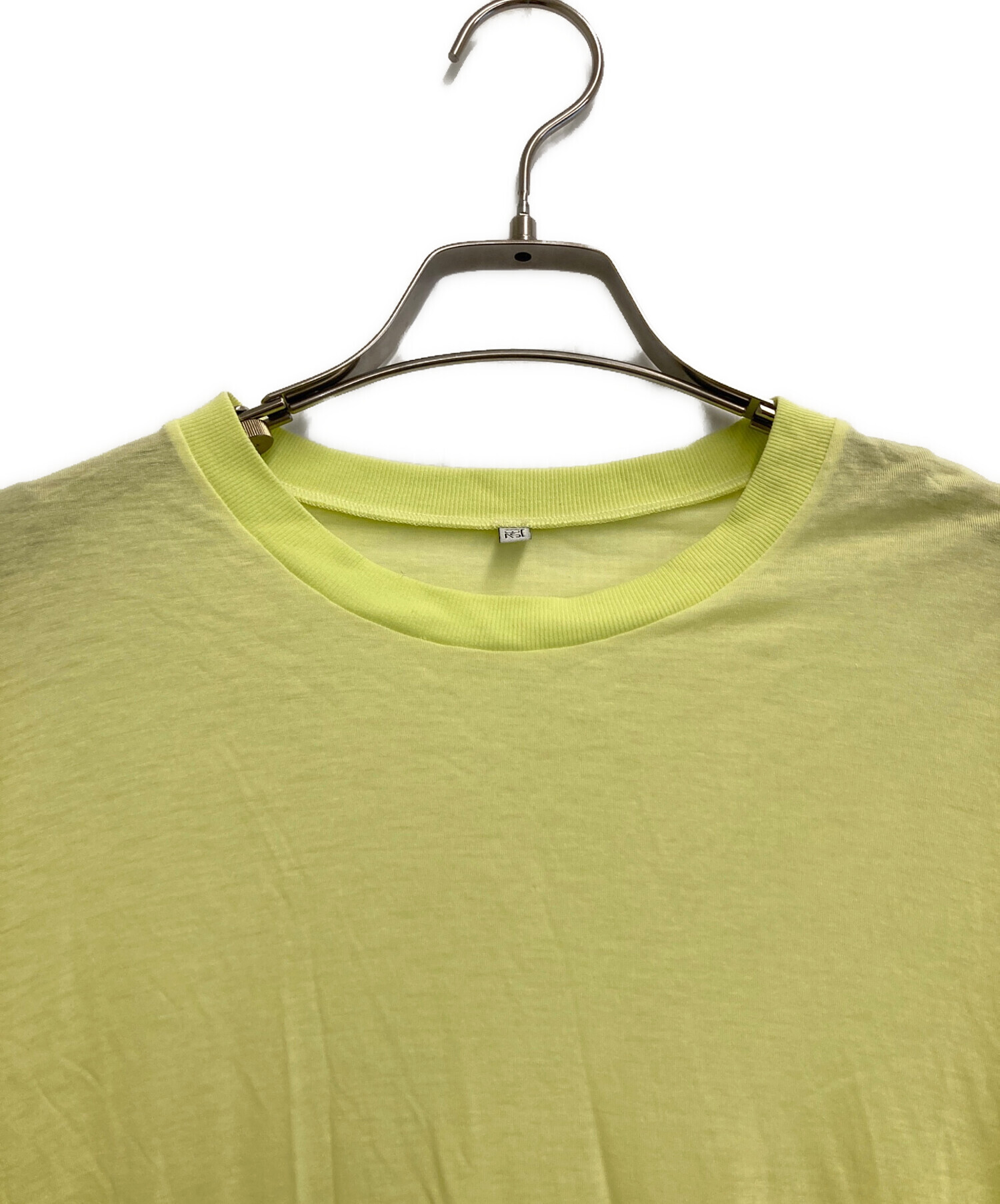 Baserange ベースレンジ Tシャツ・カットソー XS 緑 【古着】【中古】【送料無料】 中古・古着通販】BASERANGE (ベースレンジ) LONG SLEEVE TEE 黄緑