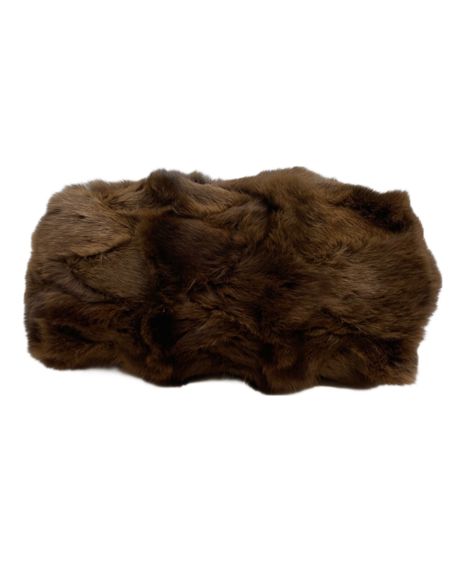 中古・古着通販】FENDI (フェンディ) ファーハンドバッグ ブラウン