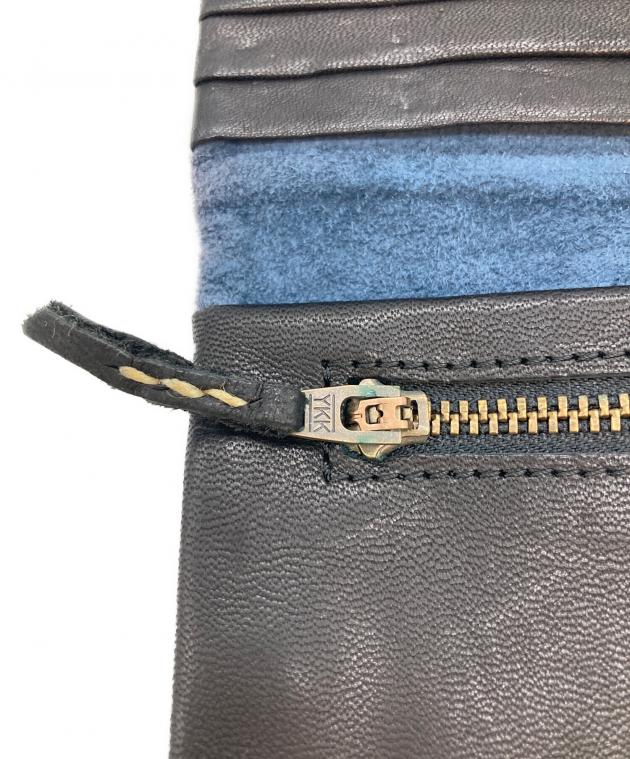 中古・古着通販】KAPITAL (キャピタル) レザーウォレット ブラック