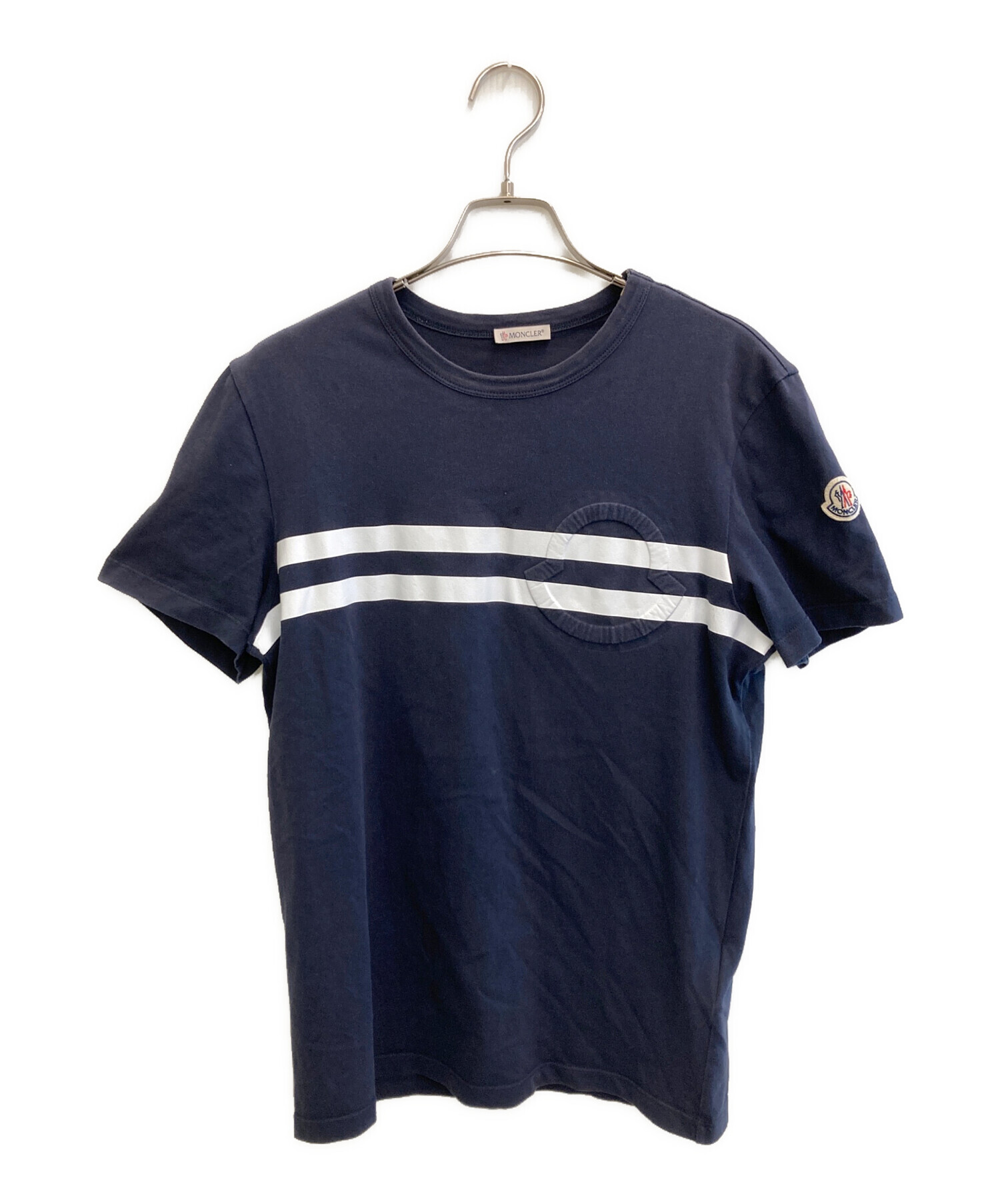 中古・古着通販】MONCLER (モンクレール) MAGLIA T-SHIRT ネイビー 