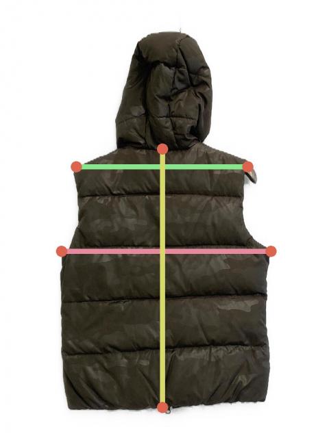 中古・古着通販】muta (ムータ) 迷彩柄 ダウンベスト オリーブ サイズ