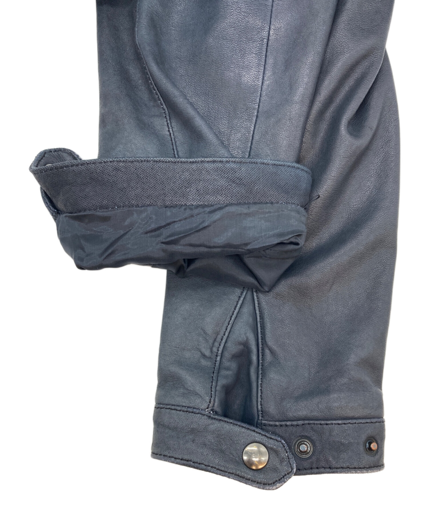 中古・古着通販】DENIME (ドゥニーム) シープスキン ライダース 