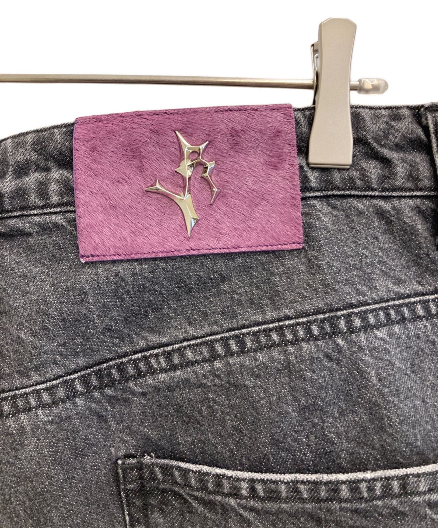 中古・古着通販】libere (リベーレ) DENIM BIKER BAGGY PANTS ブラック 