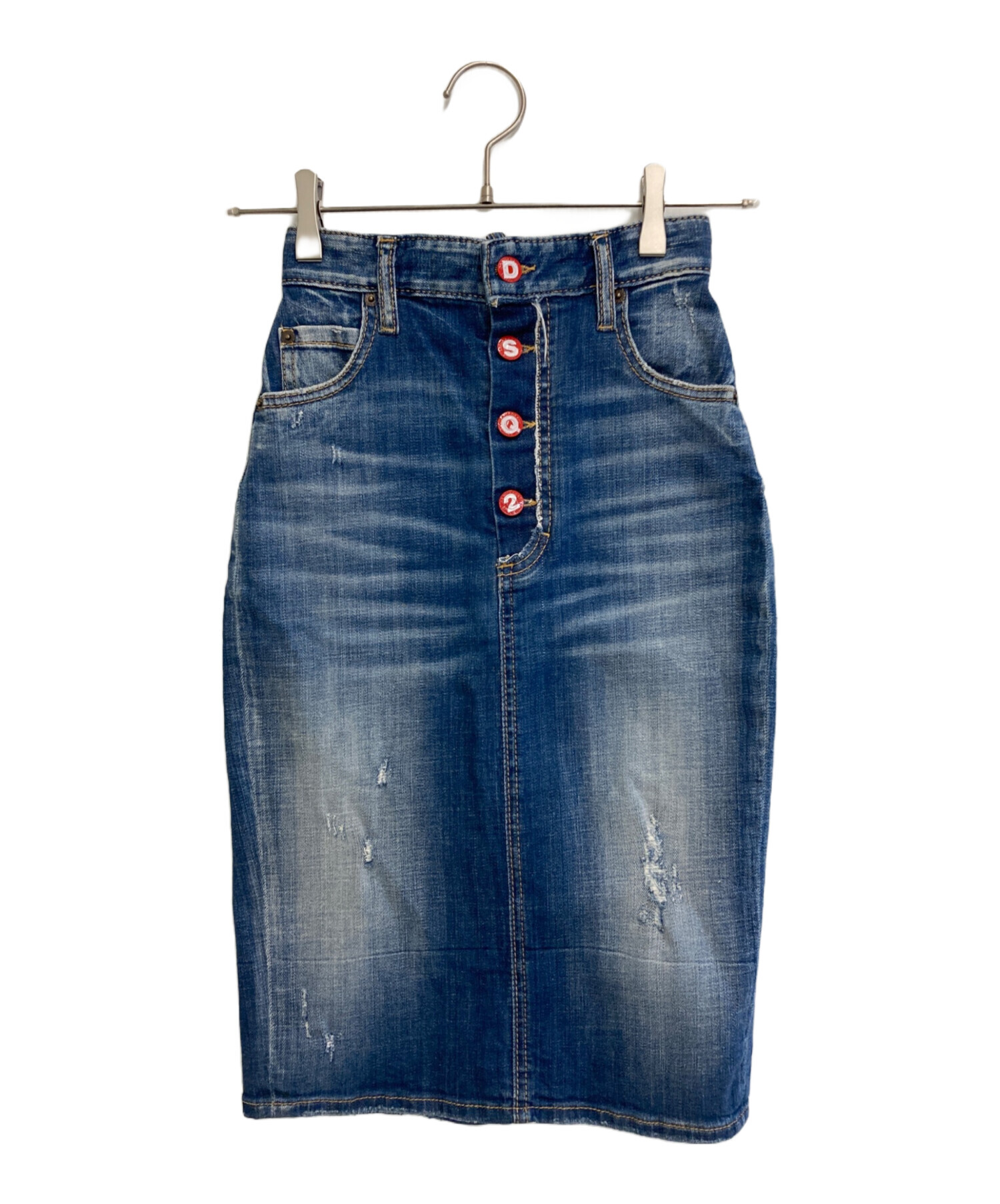 中古・古着通販】DSQUARED2 (ディースクエアード) デニムスカート 