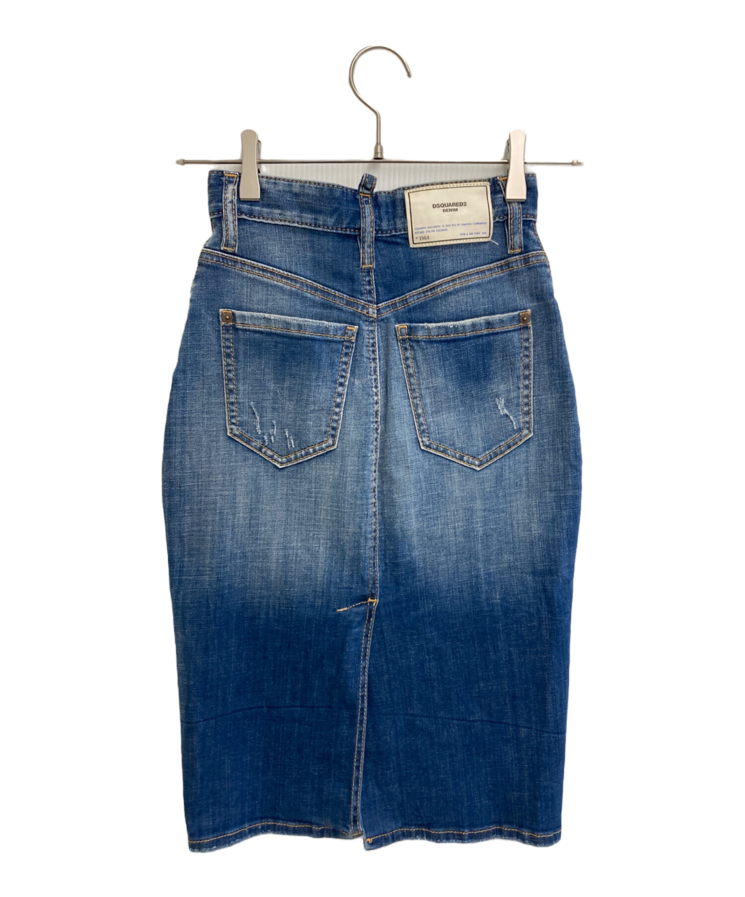 低価，安い ディースクエアード DSQUARED2 デニムスカート 台形 ミニ