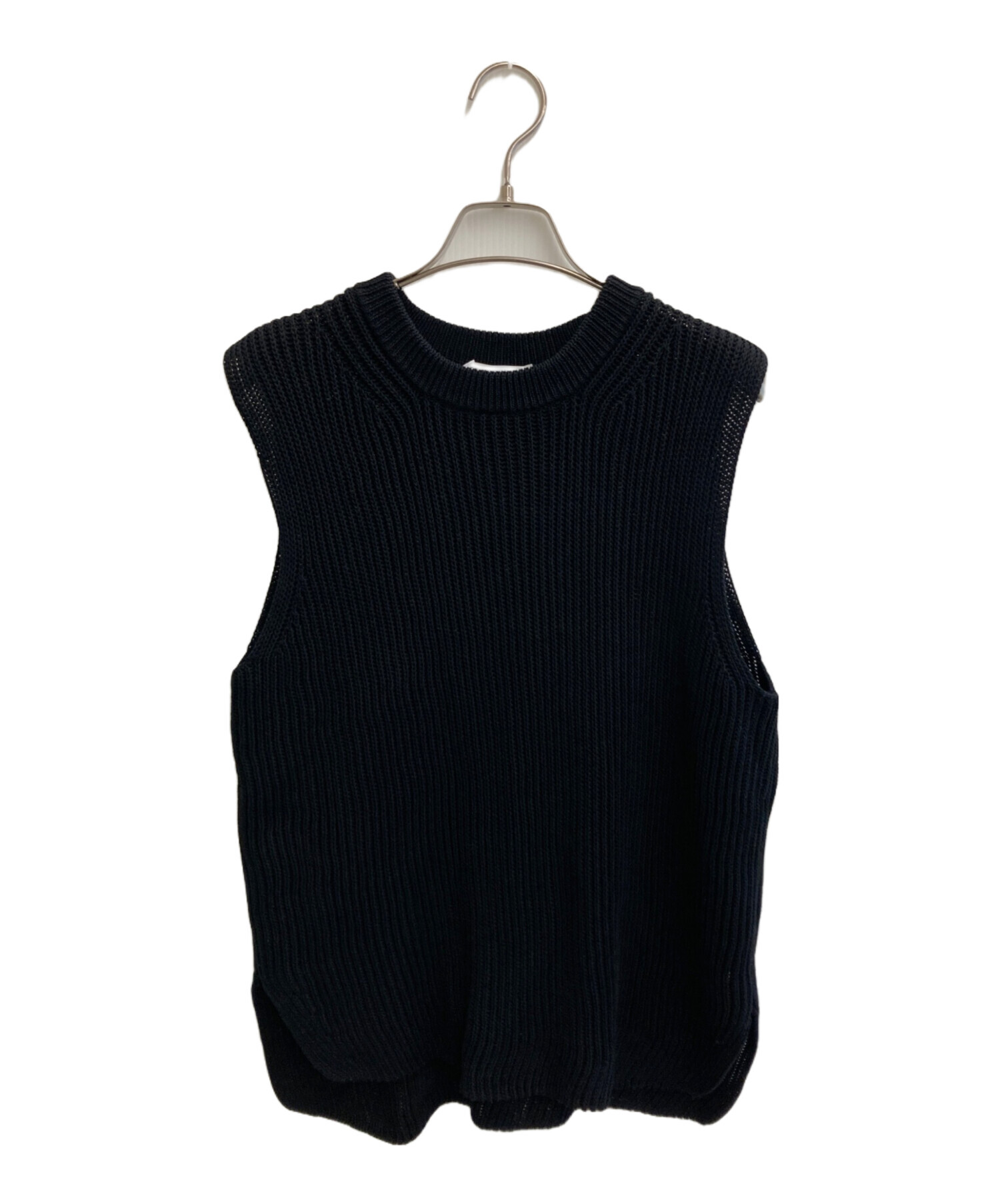 Deuxieme Classe Polite ニット ベスト　Black 中古・古着通販】Deuxieme Classe (ドゥーズィエム クラス) Polite