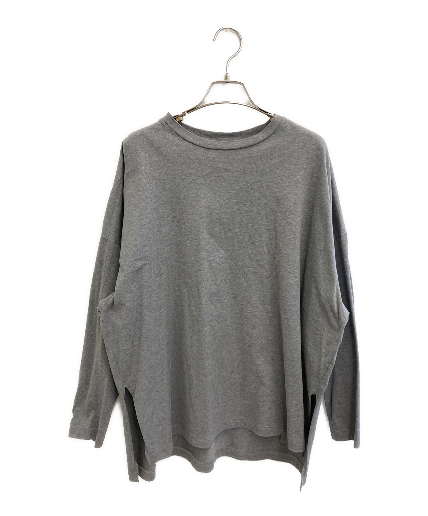 LOHEN / ローヘン | ボキシーラインビックロンT スリット カットソー | F | ホワイト | レディース 新品未使用 タグ付き】LOHEN ローヘン ボキシーラインビックロンT