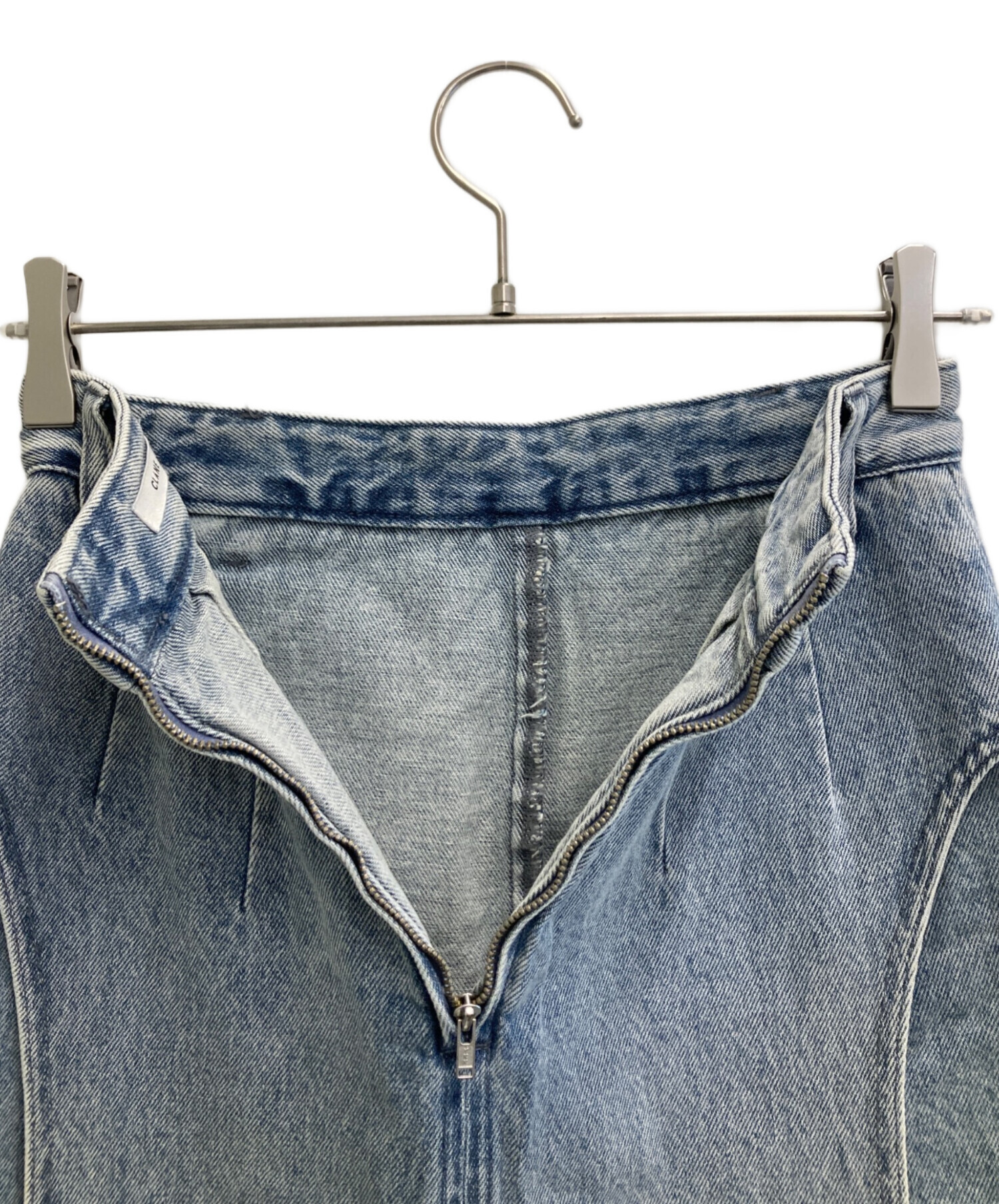 中古・古着通販】CLANE (クラネ) サークルカット レイヤード デニム