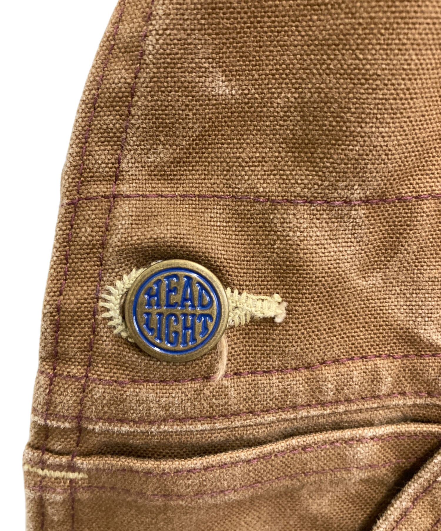 中古・古着通販】HEADLIGHT (ヘッドライト) BROWN DUCK OVERALLS