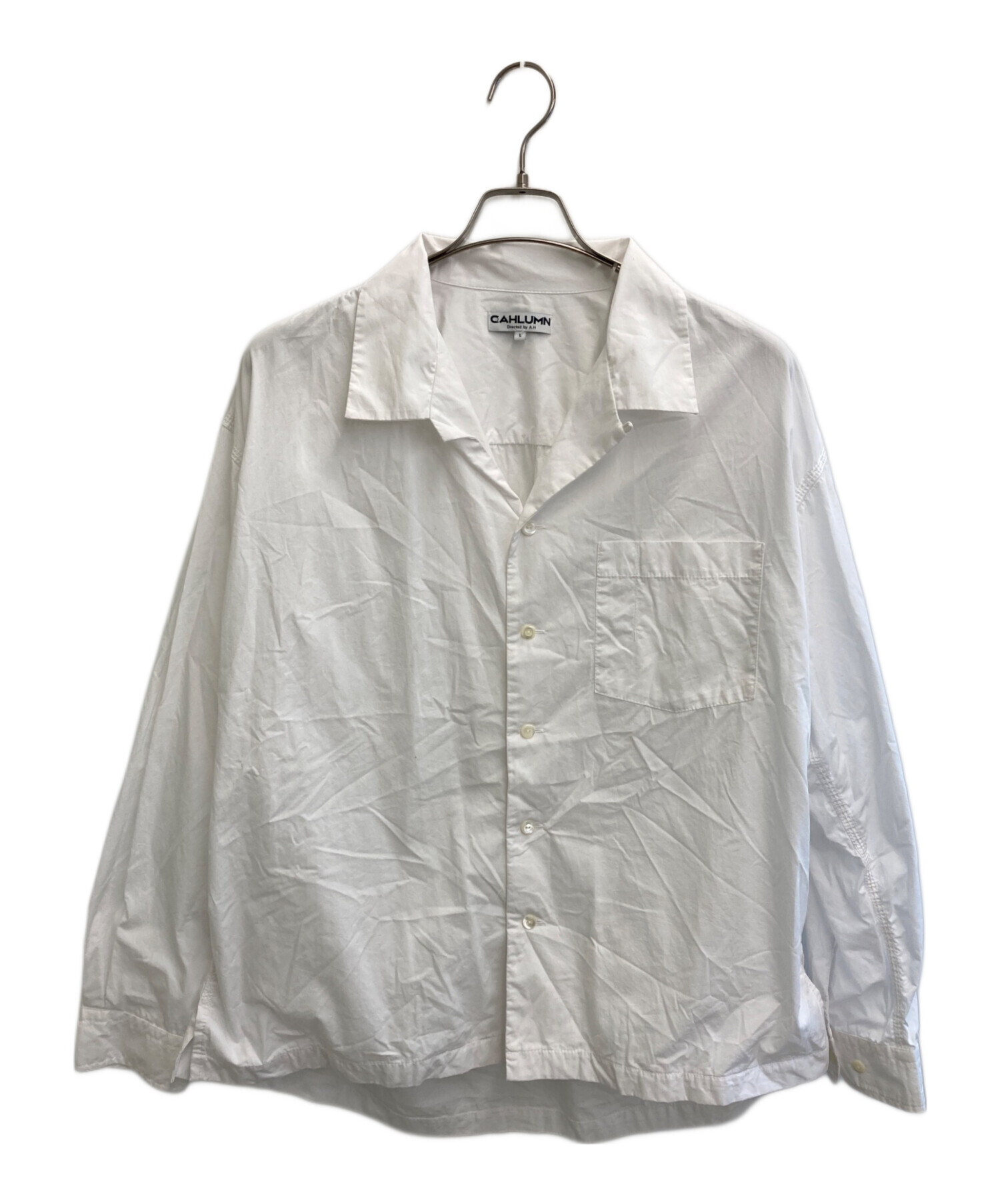 中古・古着通販】CAHLUMN (カウラム) Magazine Pocket Broadcloth Open