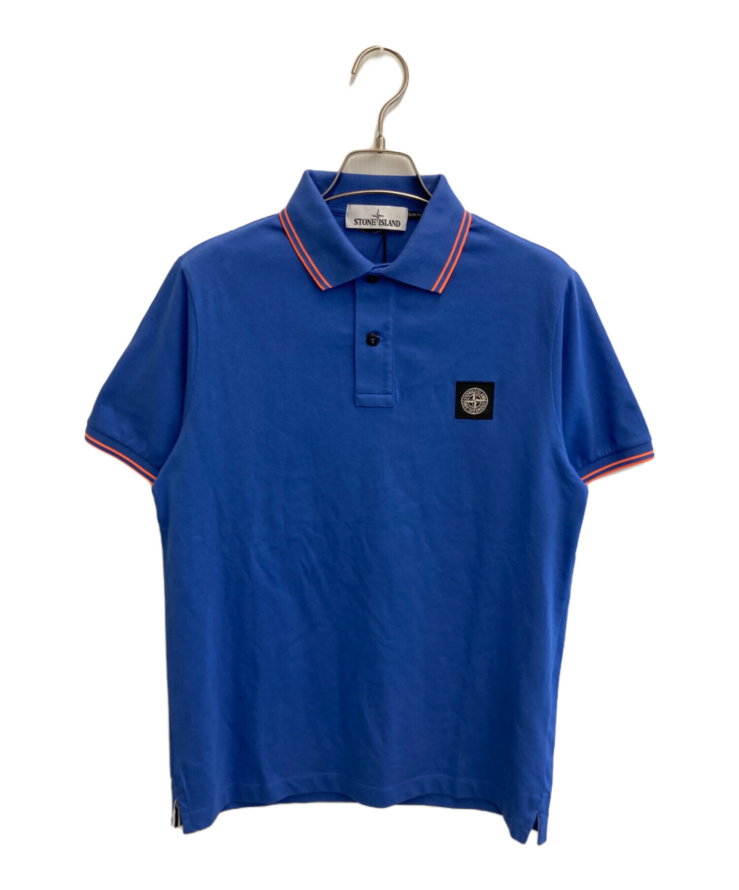 STONE  ダークブルーポロシャツ 中古・古着通販】STONE ISLAND (ストーンアイランド) ポロシャツ