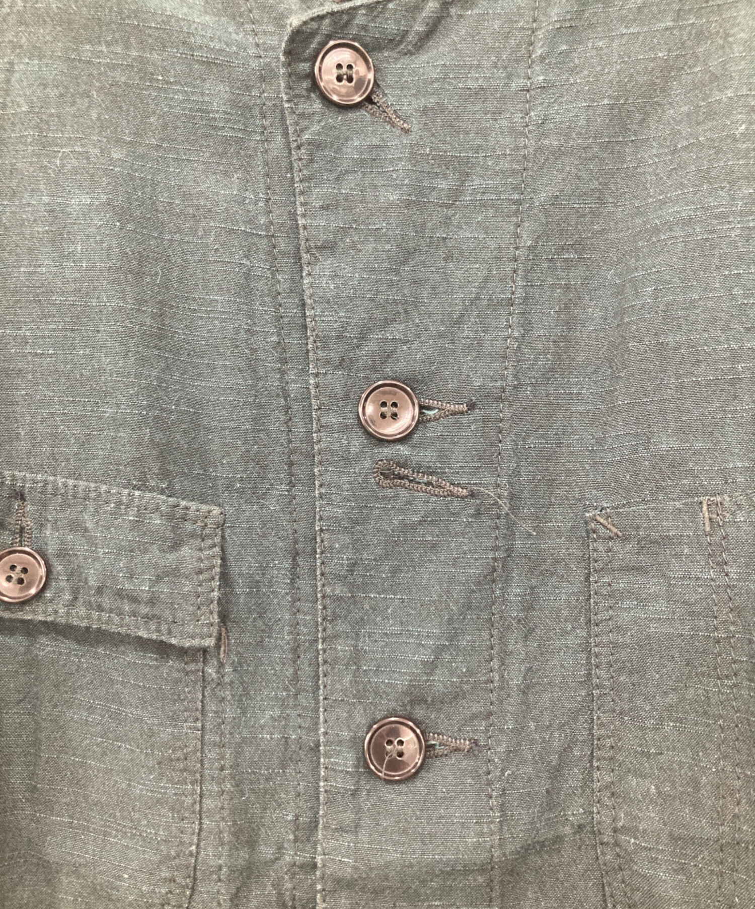 中古・古着通販】Needles (ニードルズ) CHORE COAT AIZU TSUMUGI