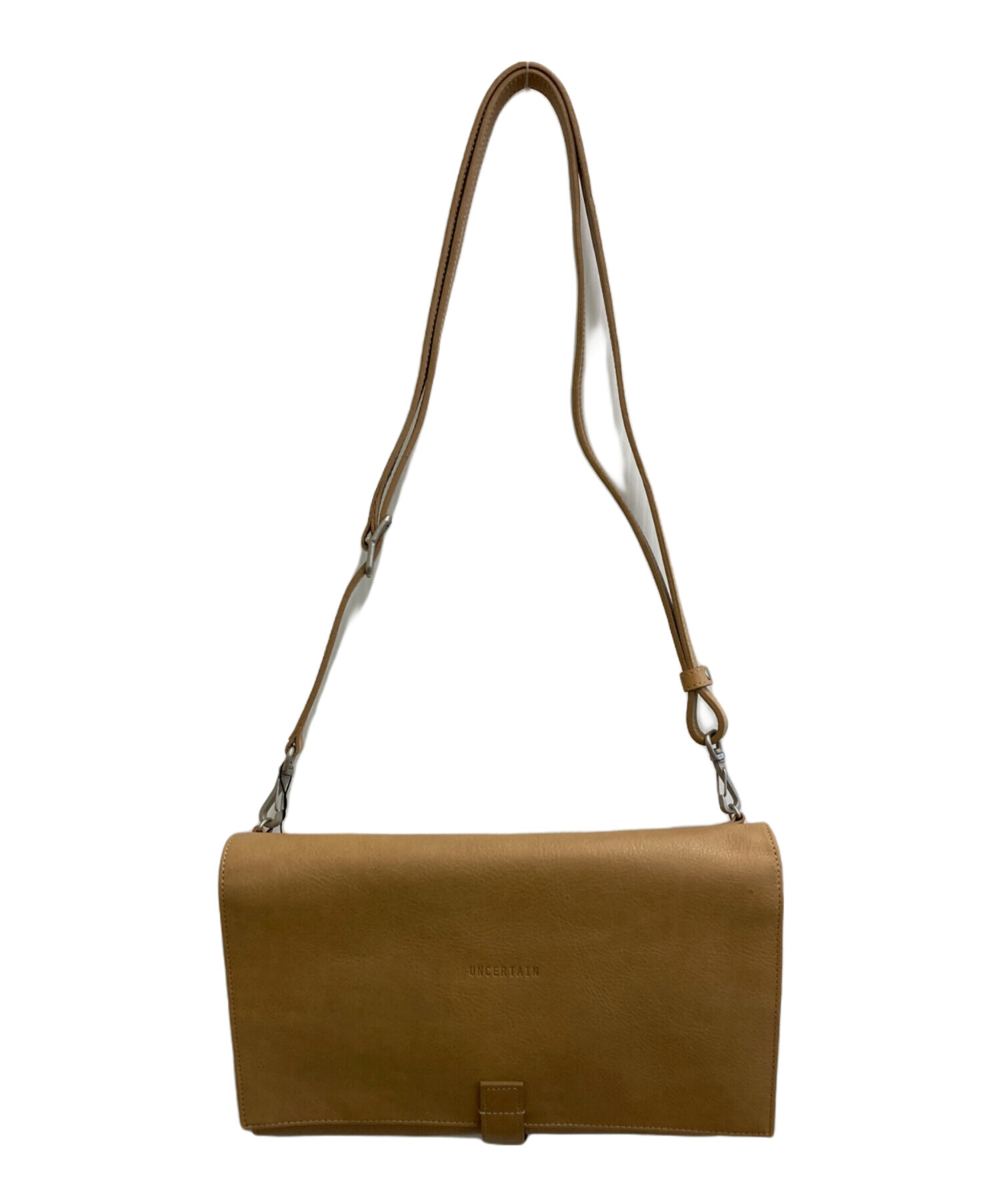 【新品未使用タグ付き】PORTER キャメルブラウン ショルダーバッグ 中古・古着通販】PORTER (ポーター) UNCERTAIN (フタシカナモノ