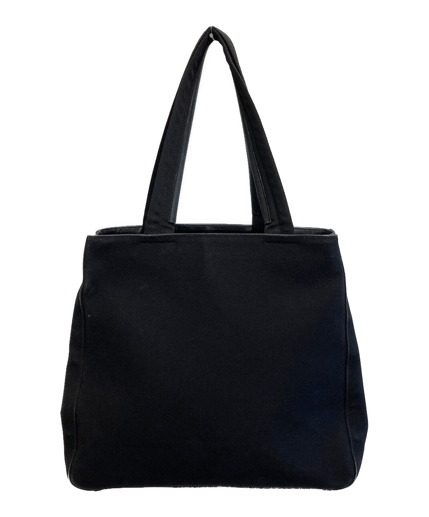 中古・古着通販】PRADA (プラダ) キャンバストートバッグ ブラック 