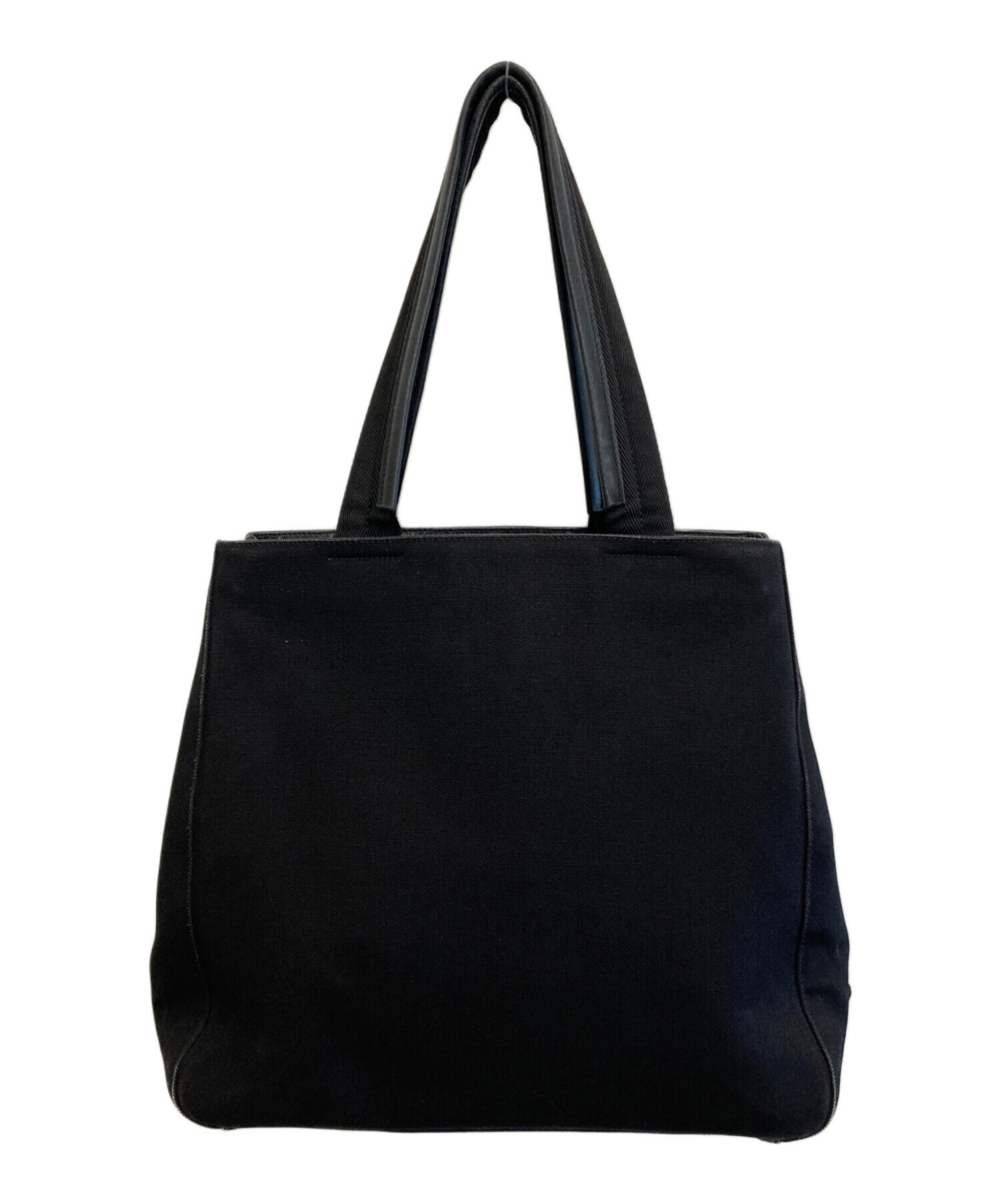 中古・古着通販】PRADA (プラダ) キャンバストートバッグ ブラック 