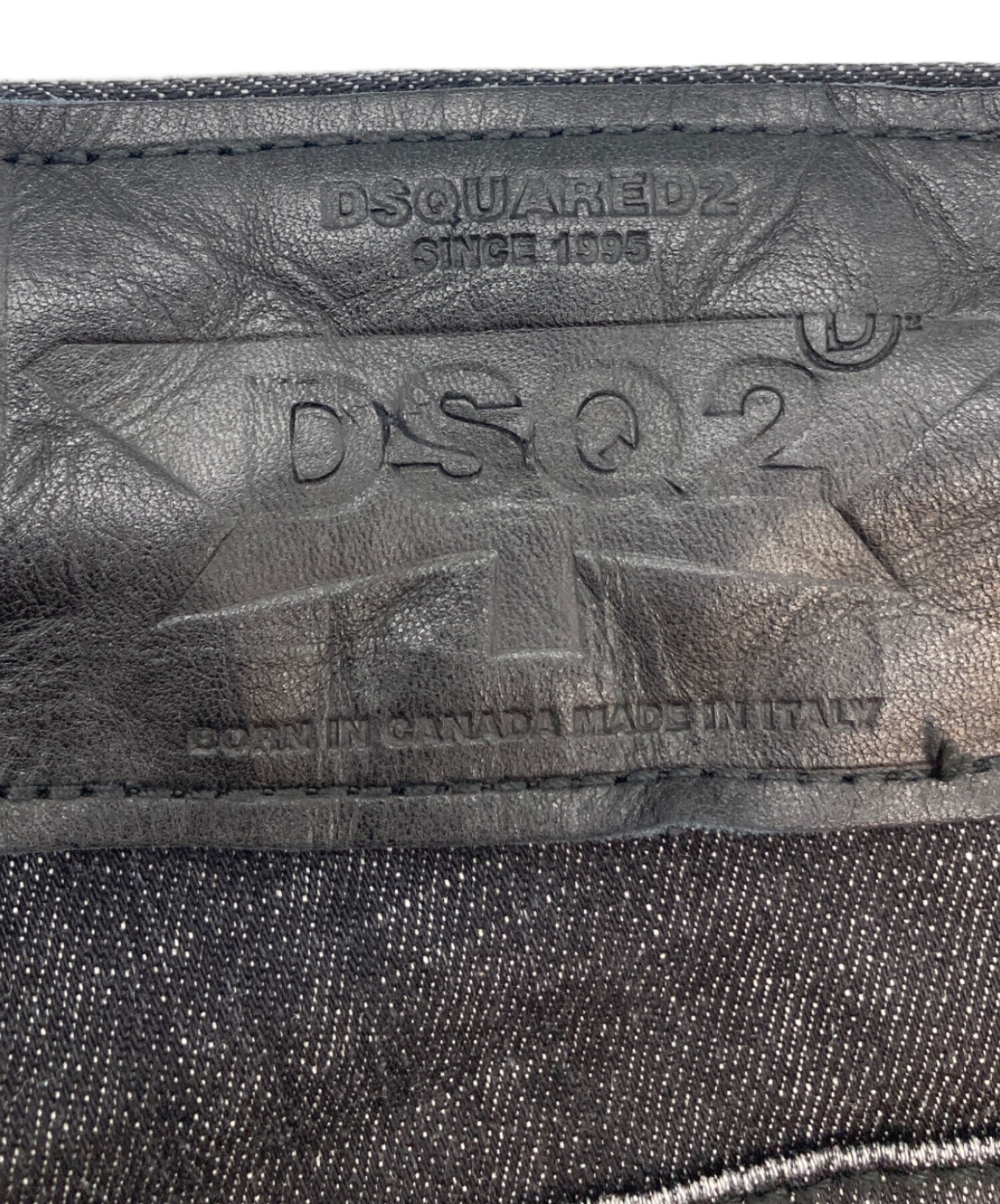 中古・古着通販】DSQUARED2 (ディースクエアード) BLACK WORKED WASH 