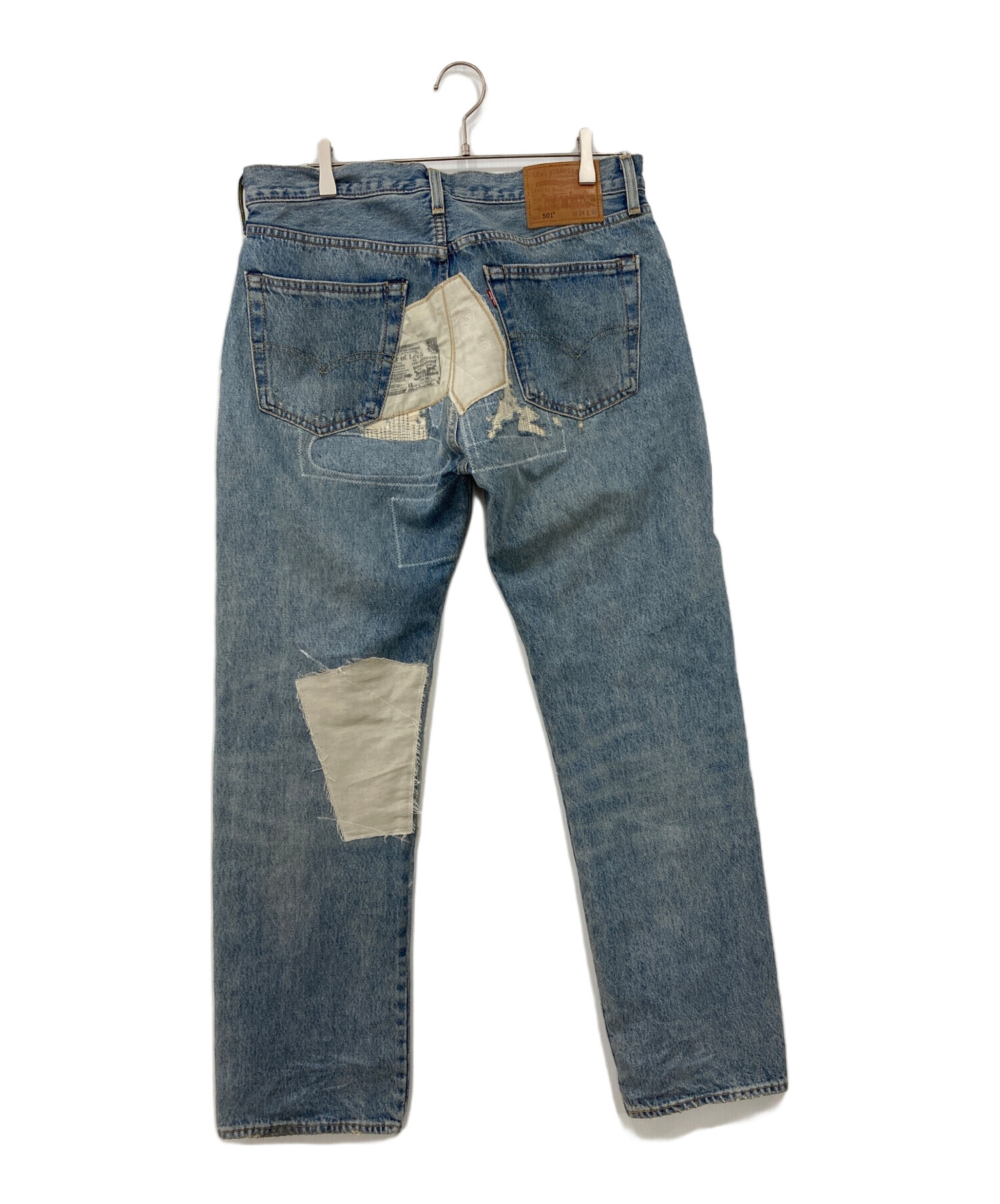 中古・古着通販】LEVI'S (リーバイス) 501 リペア加工デニムパンツ