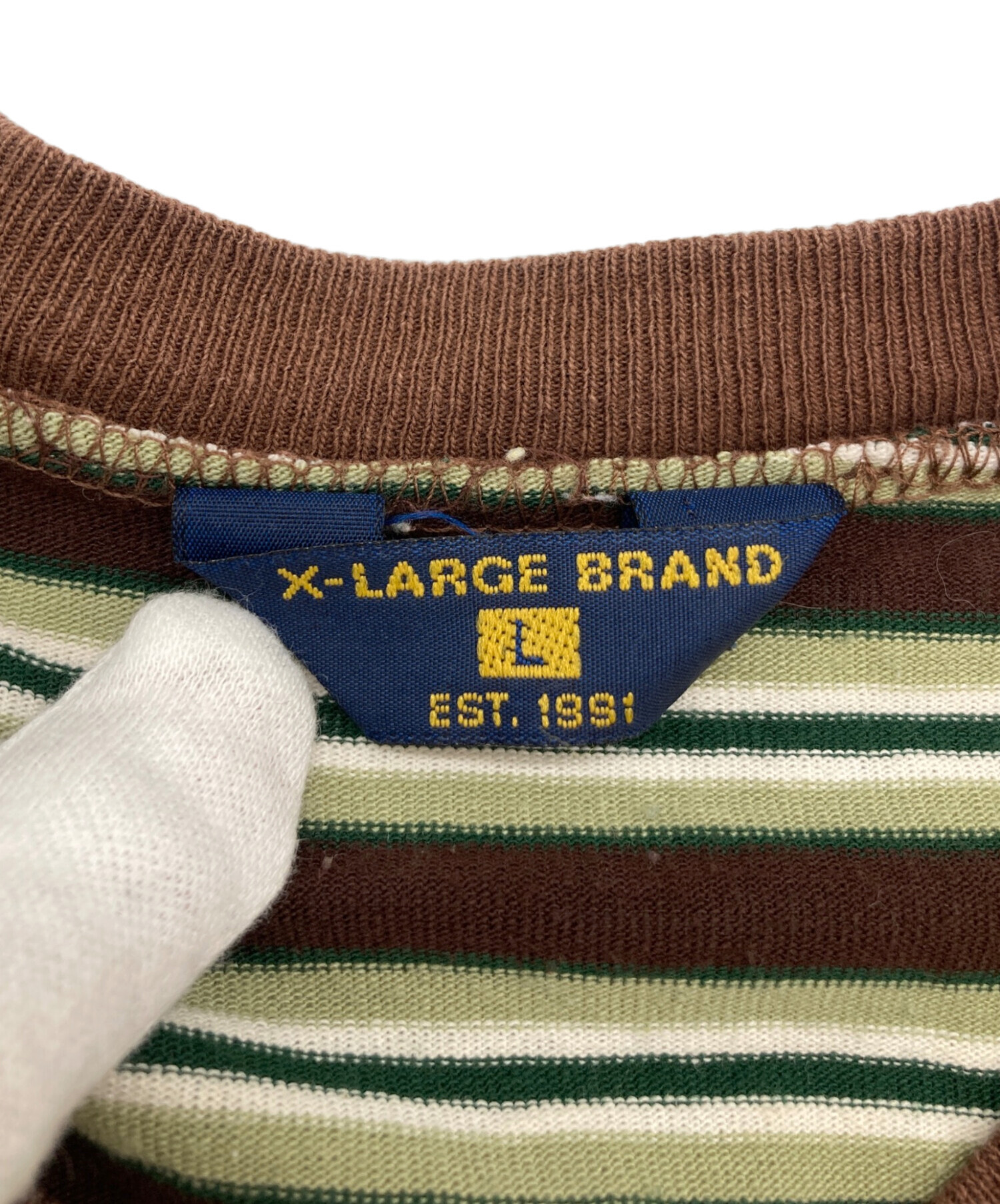 中古・古着通販】X-LARGE (エクストララージ) 90s ボーダーTシャツ 