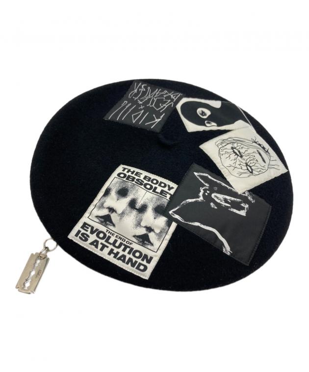美品　KIDILL CA4LA ベレー帽 ブラック 中古・古着通販】KIDILL (キディル) CA4LA (カシラ) ベレー帽 ブラック