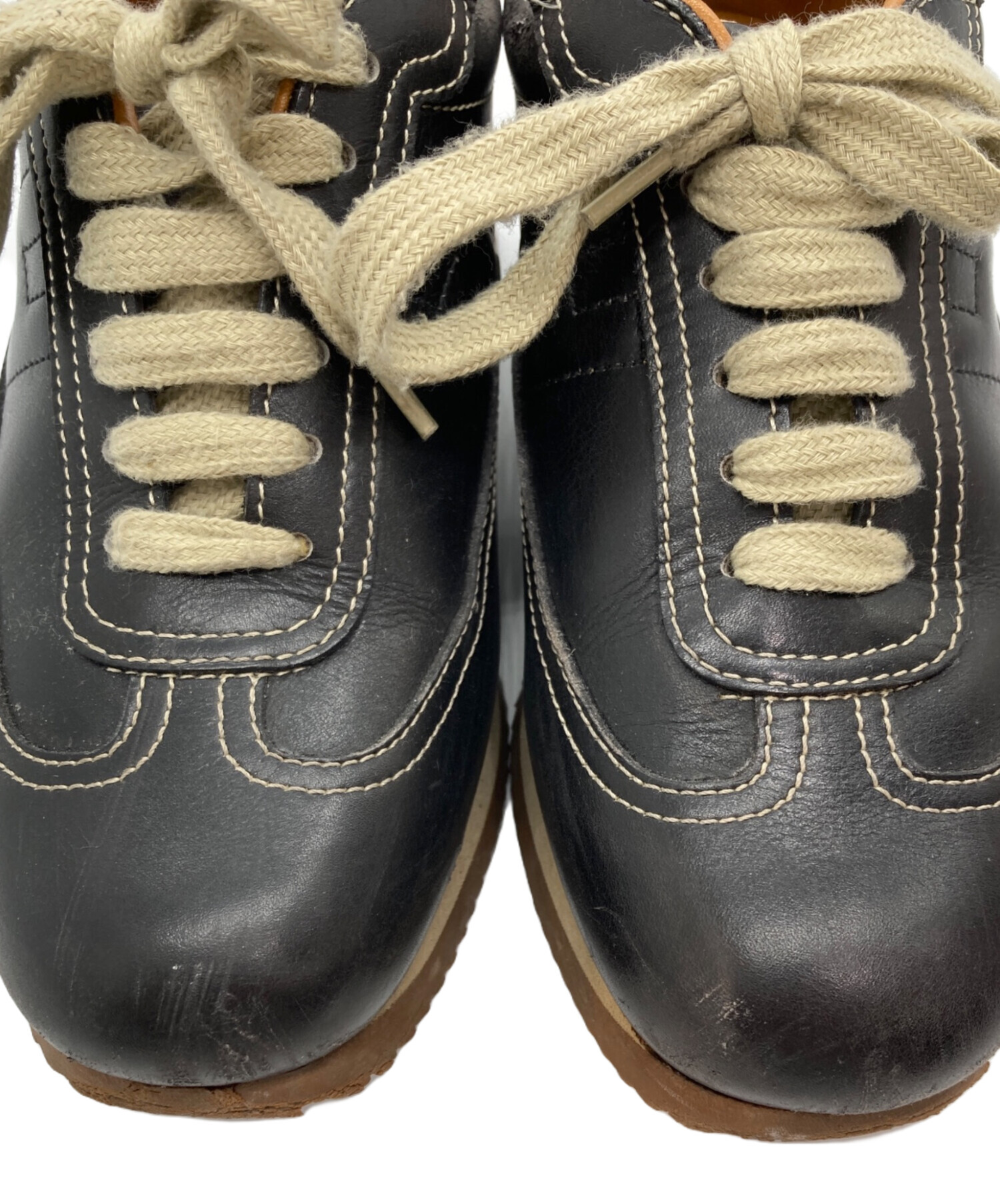 中古・古着通販】HERMES (エルメス) スニーカー ブラック サイズ:22.5