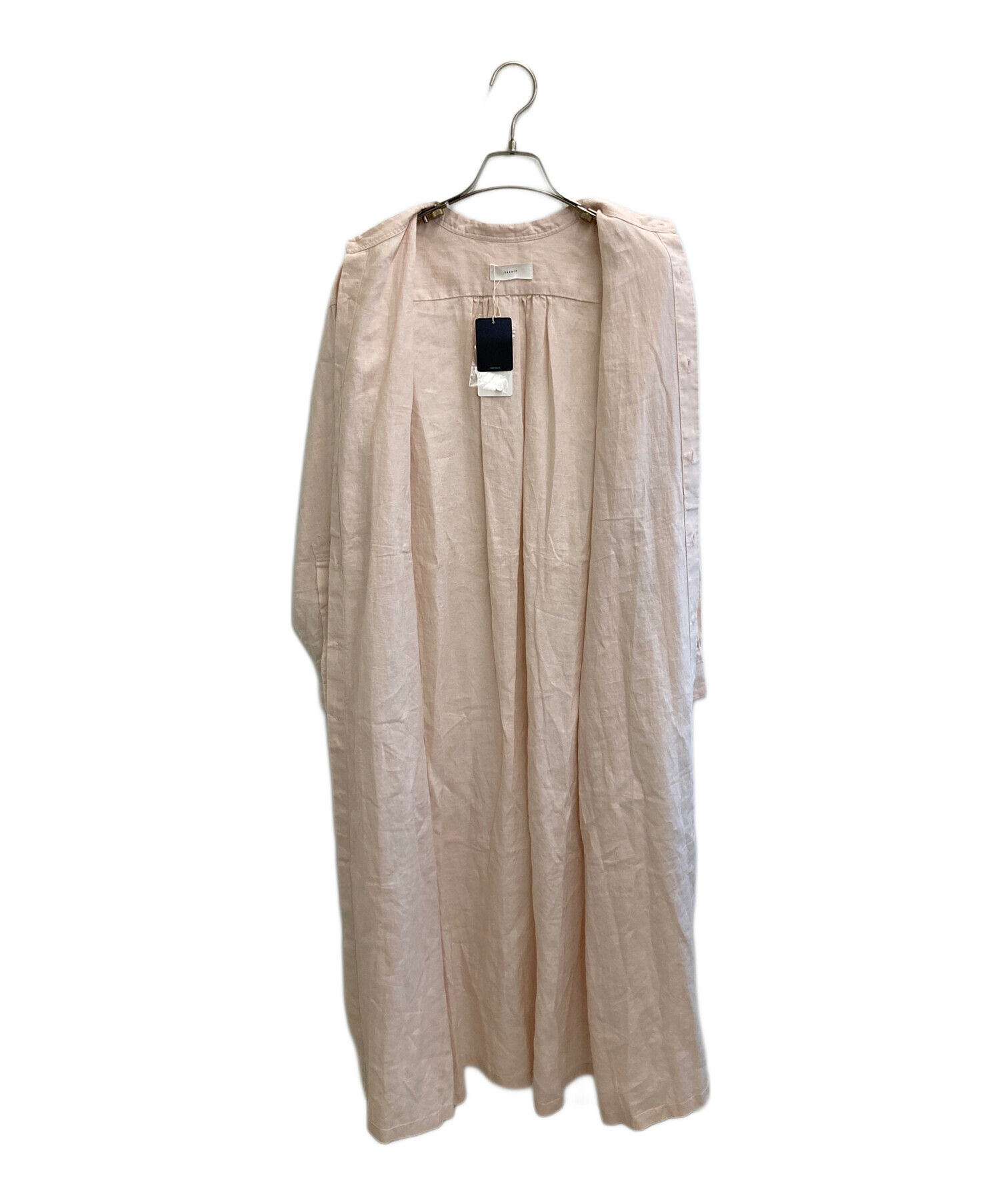 中古・古着通販】kagure (カグレ) リネンシャツワンピース ピンク