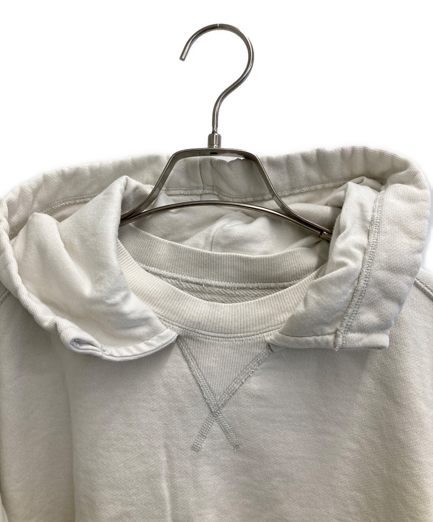 中古・古着通販】concause (コンコース) W-V AFTER HOODIE アイボリー