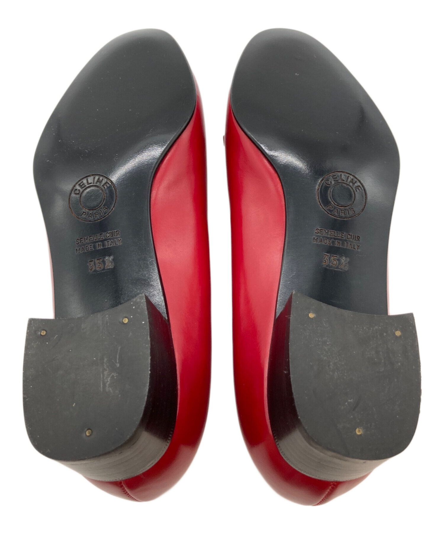 中古・古着通販】CELINE (セリーヌ) パンプス レッド サイズ:35 1/2